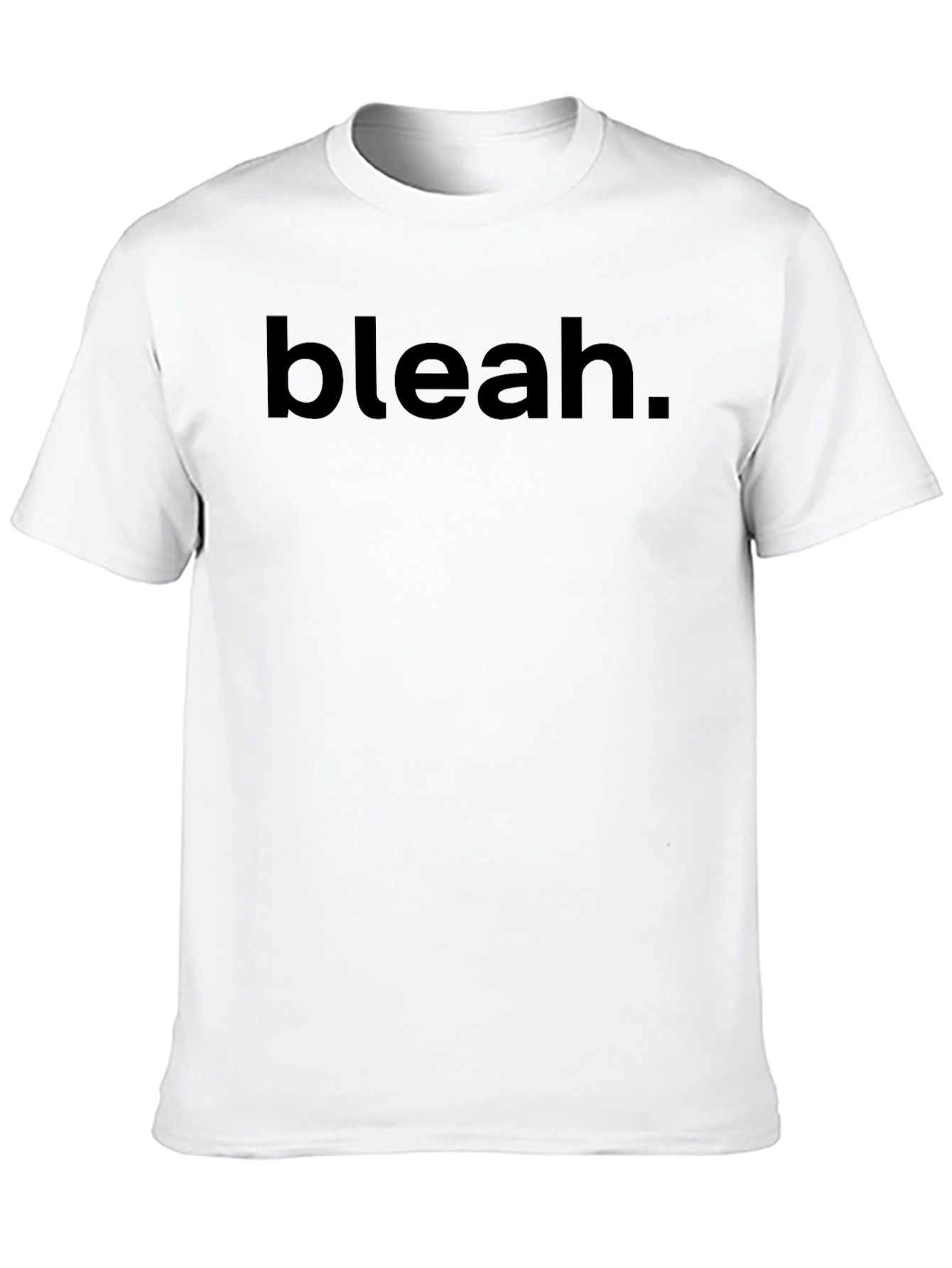 Black Black 'bleah.' Graphic Tee view 10