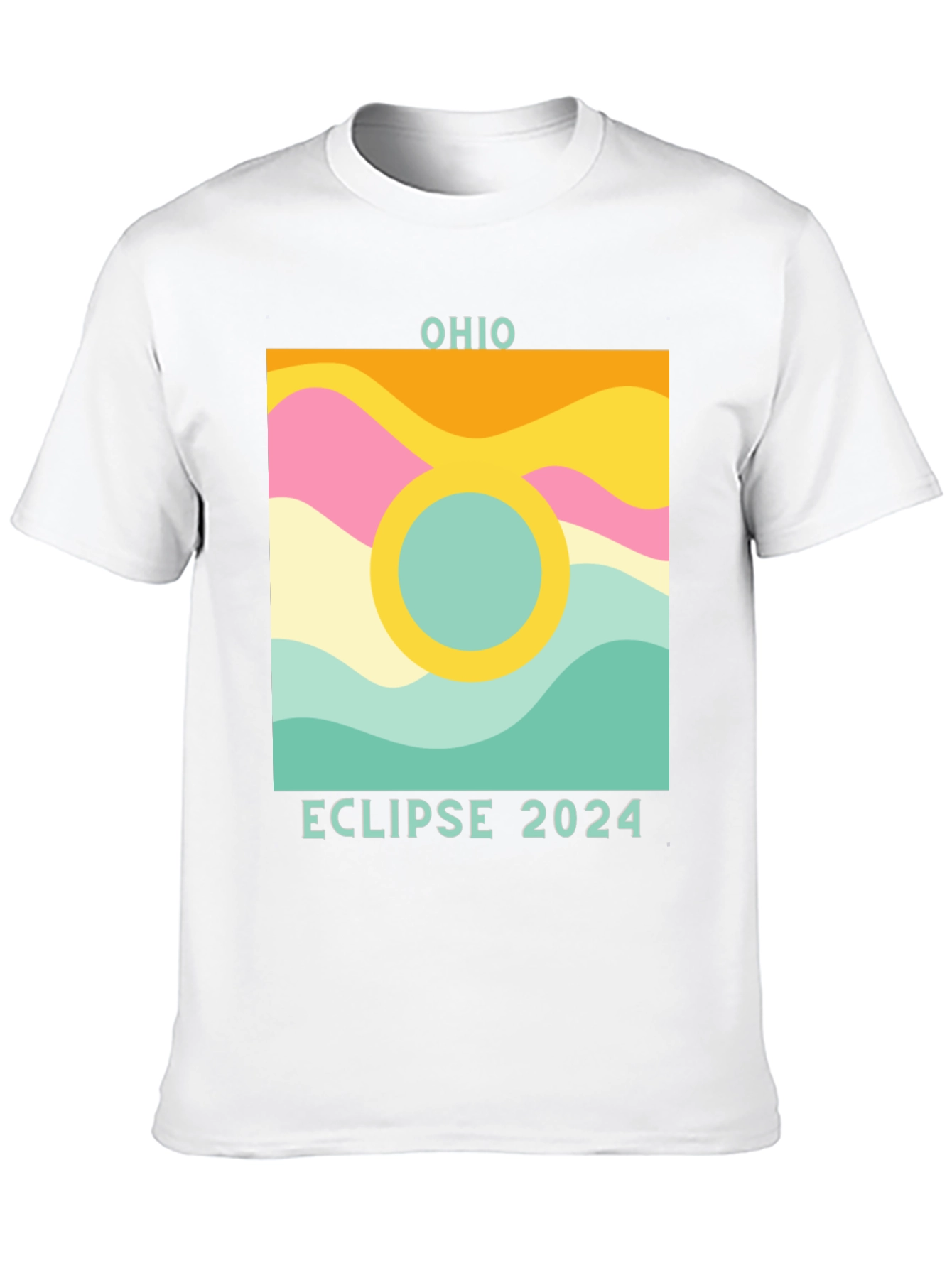Black Ohio Eclipse 2024 Graphic Tee view 10