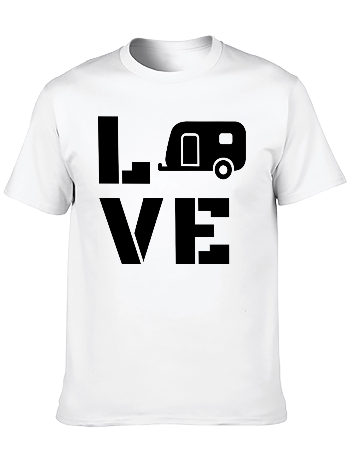Black LOVE Camping Graphic Tee view 10
