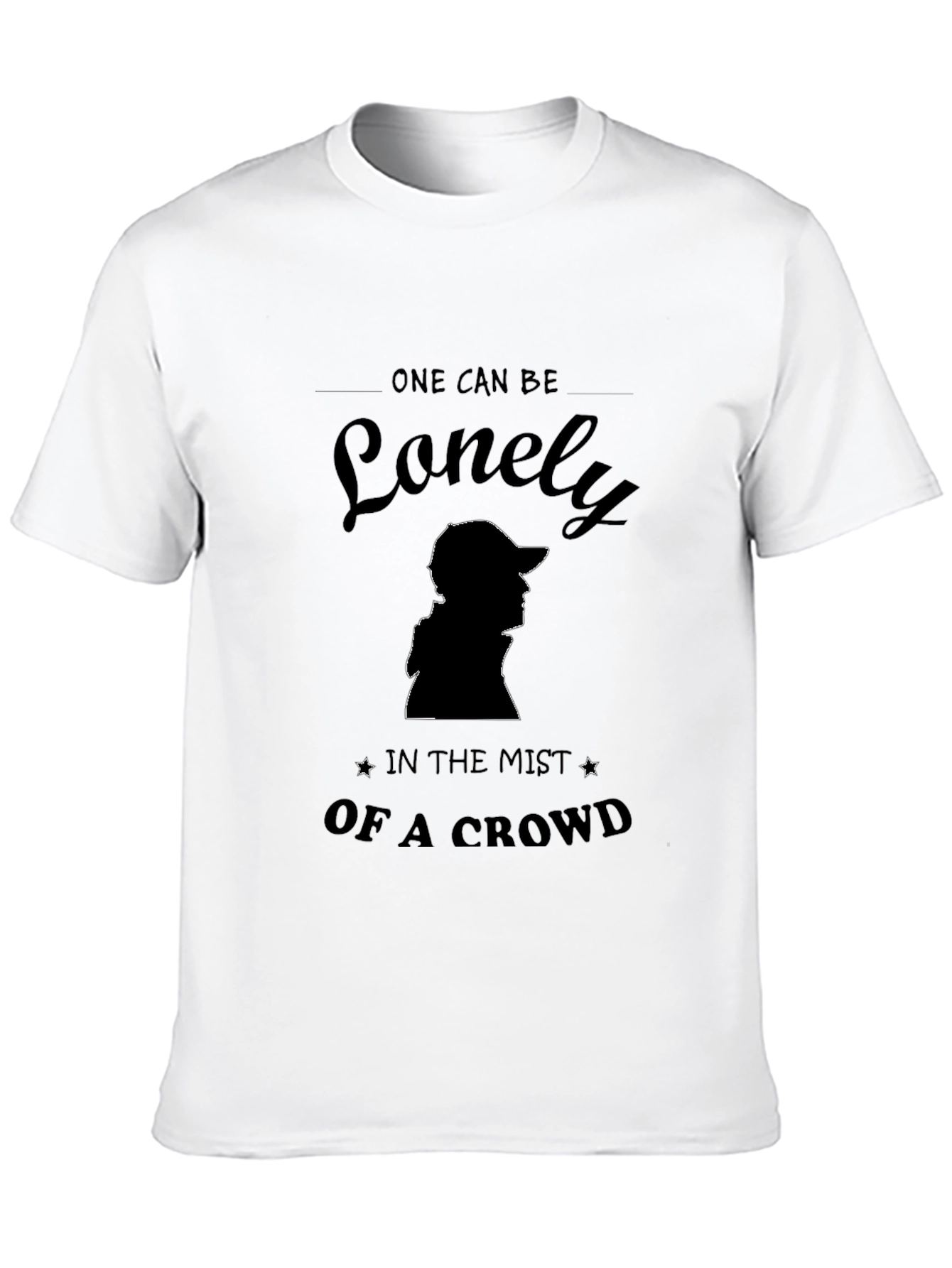 Black Lonely in the Mist Graphic Tee - Black view 10