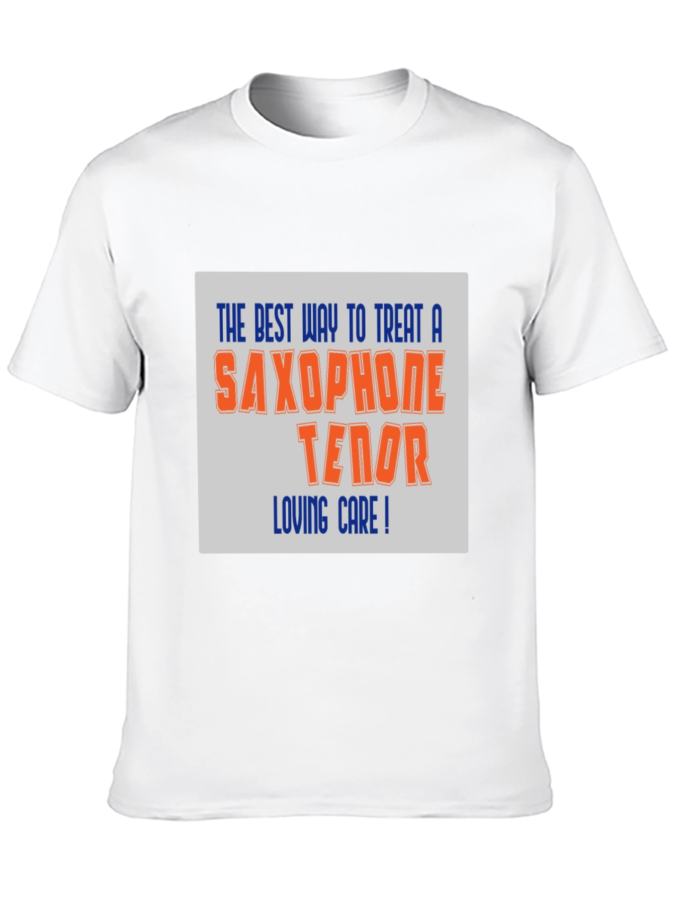 Black Saxophone Tenor Loving Care T-Shirt view 10