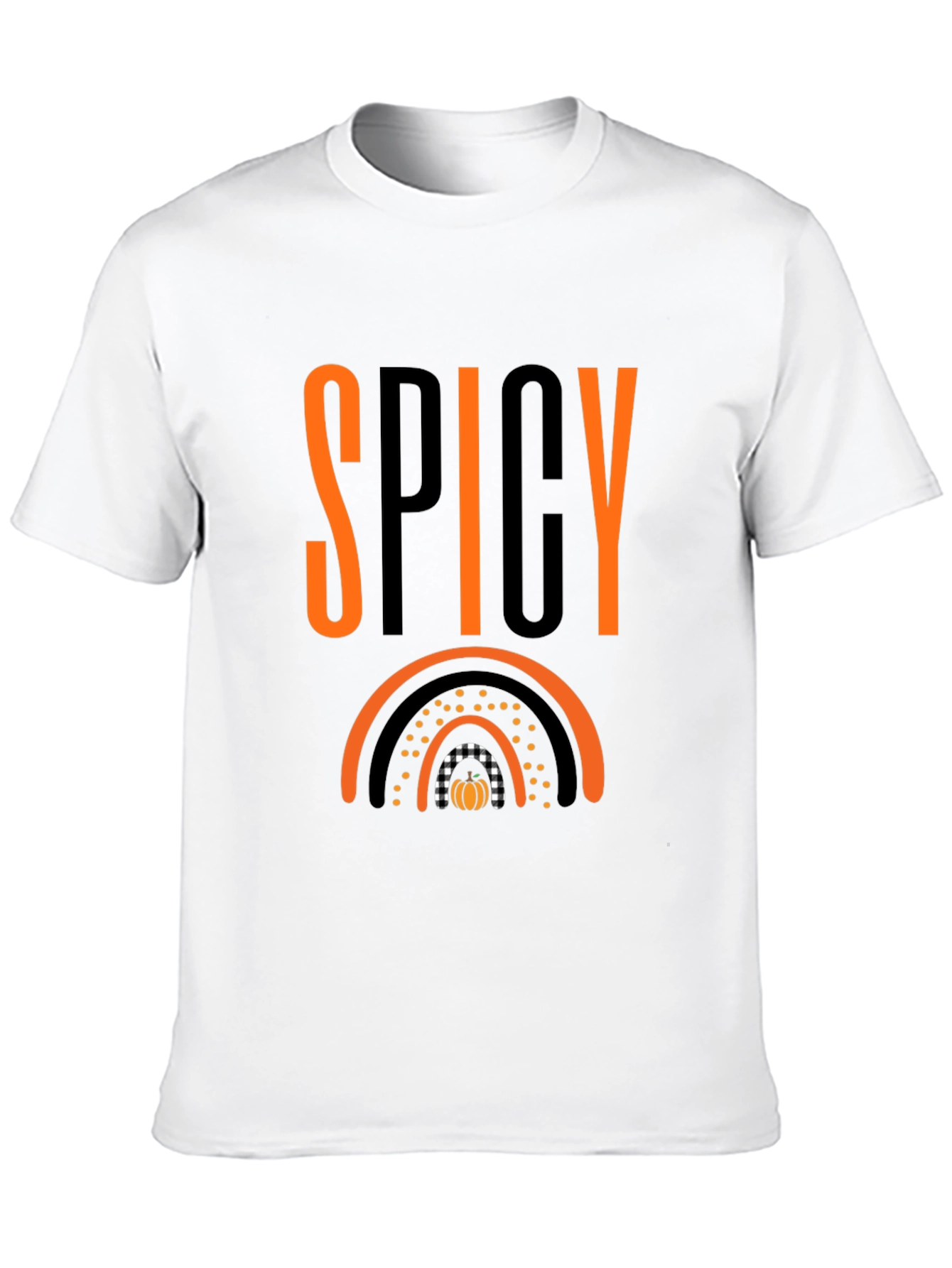 Black Spicy Pumpkin Rainbow Graphic Tee view 10