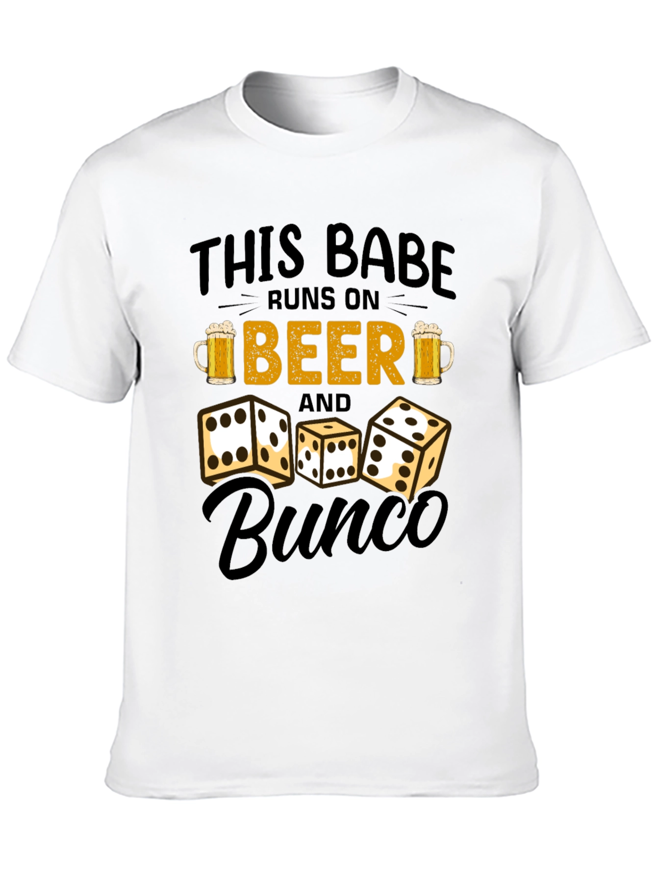 Runs on Beer and Bunco T-Shirt - 10