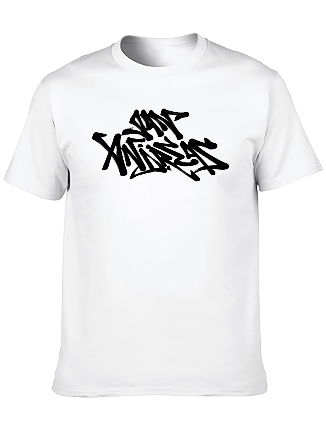 Black Urban Graffiti Style Graphic Tee - Black view 10