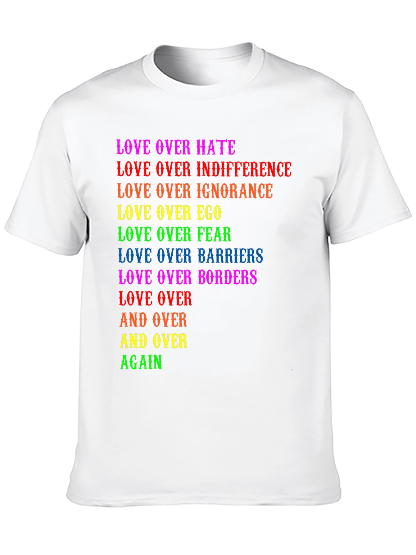 Black Love Over All Graphic Tee - Pride T-Shirt view 10