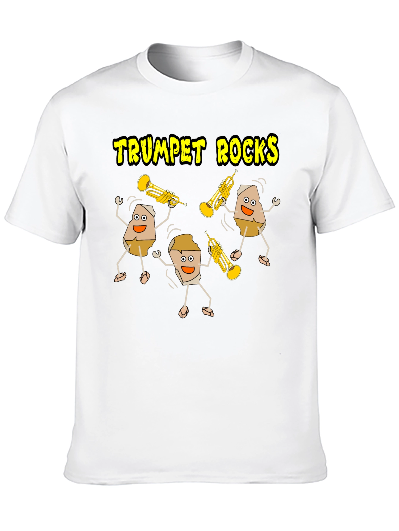Black Trumpet Rocks Graphic T-Shirt view 10