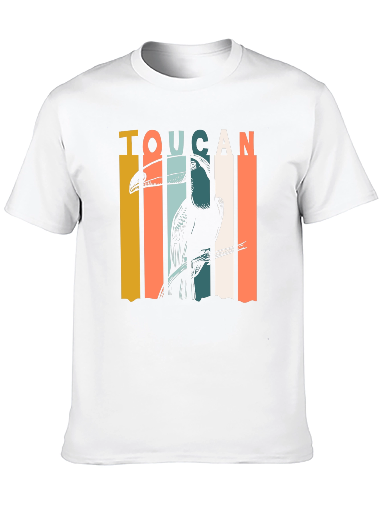Black Retro Toucan Graphic T-Shirt - Classic Style view 10