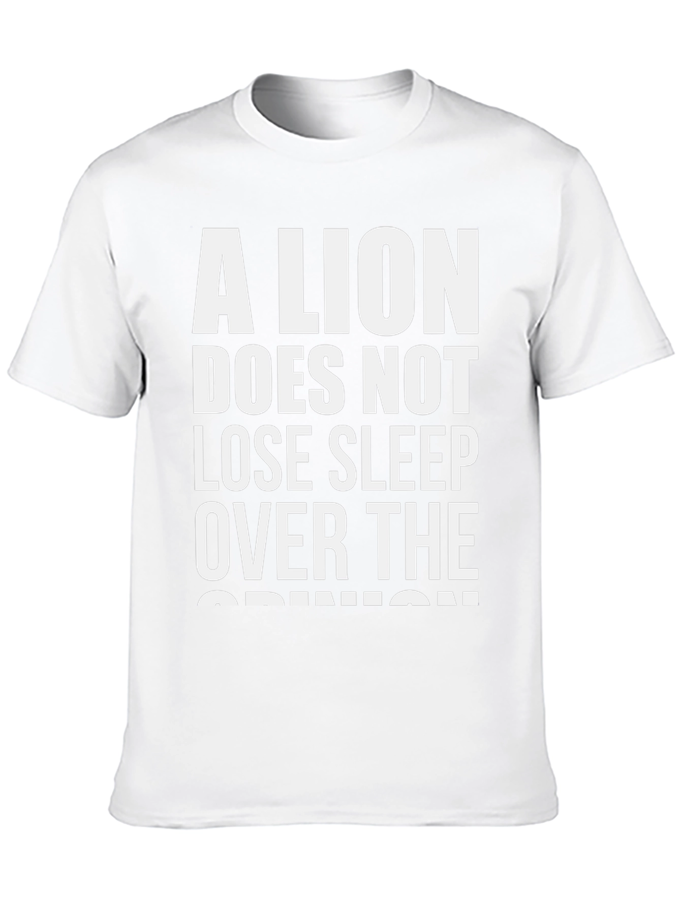 Black A Lion Doesn't Lose Sleep T-Shirt view 10