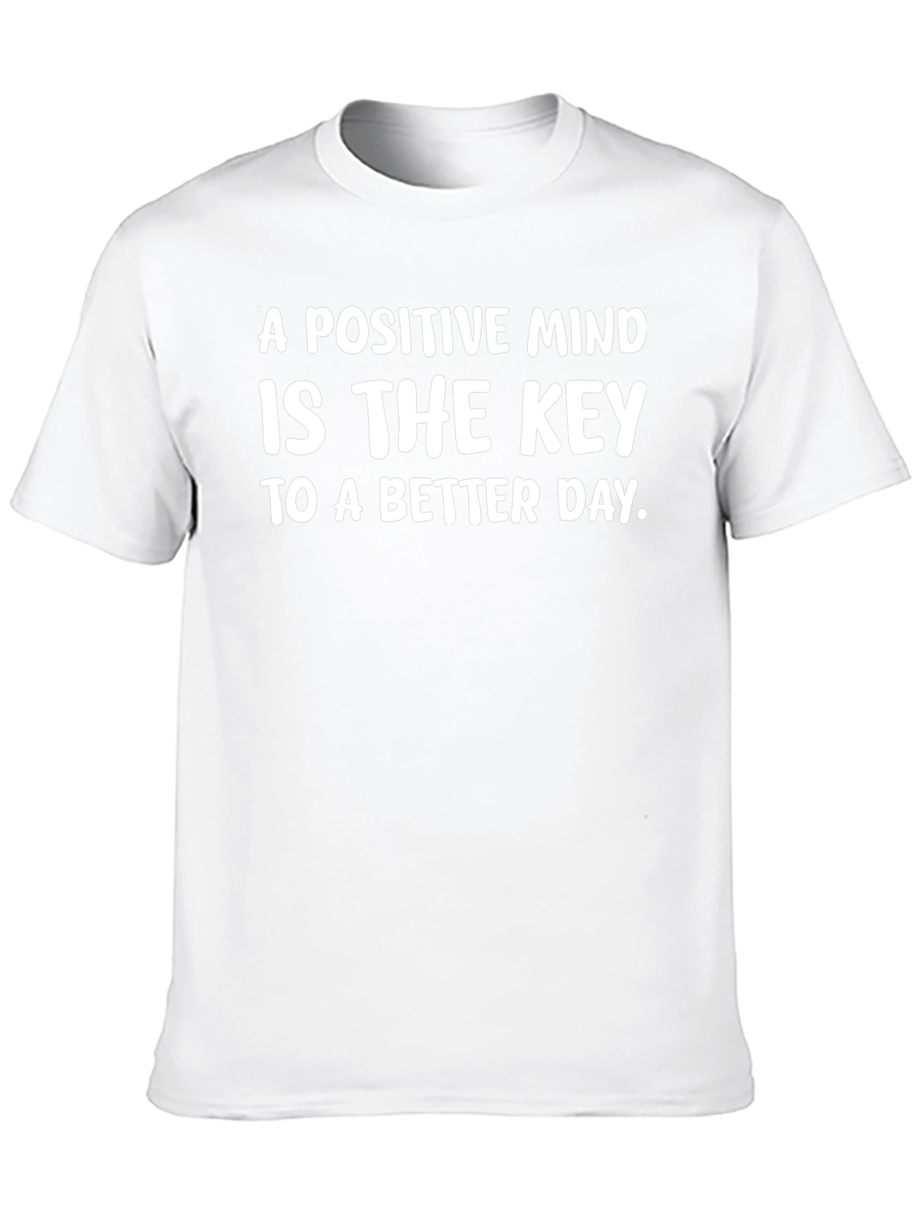 Black Positive Mind T-Shirt - Inspirational Message view 10