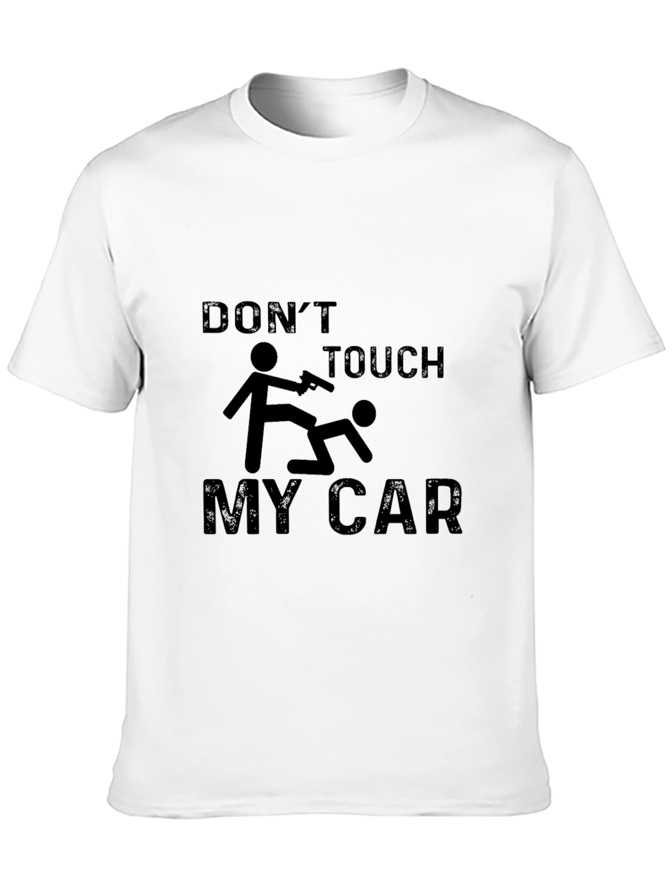 Black Don't Touch My Car Graphic T-Shirt view 10