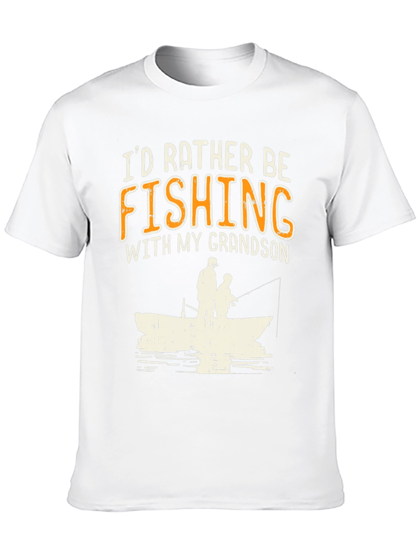 Black Fishing With My Grandson Graphic Tee view 10