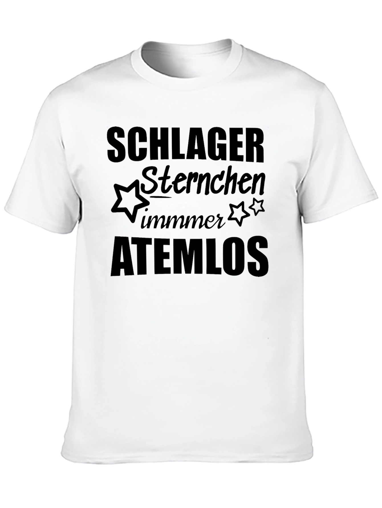 Black Schlager Sternchen Atemlos Graphic Tee view 10