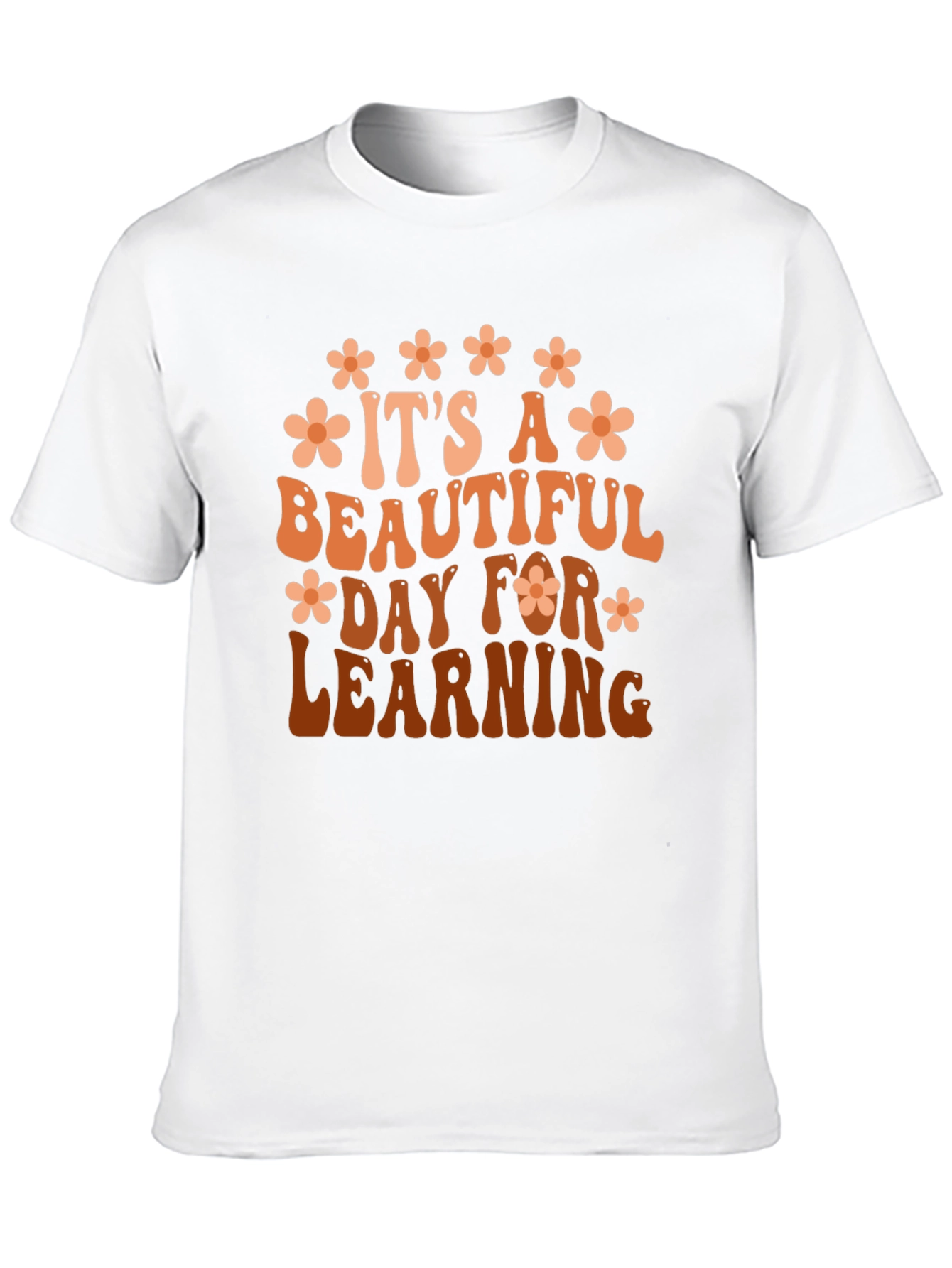 Black It's A Beautiful Day For Learning Graphic Tee view 10