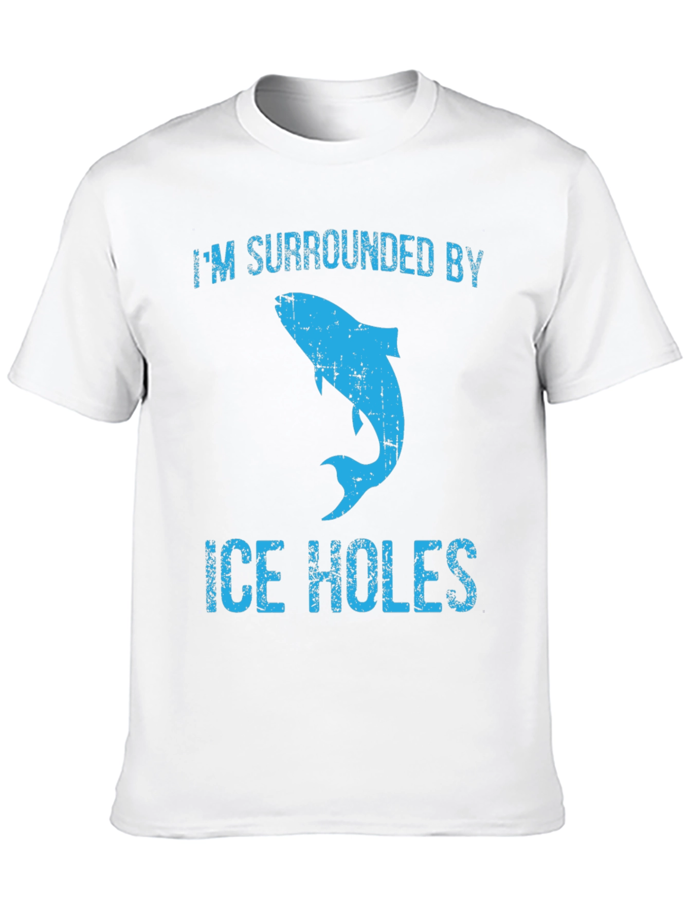 Black I'm Surrounded By Ice Holes T-Shirt view 10