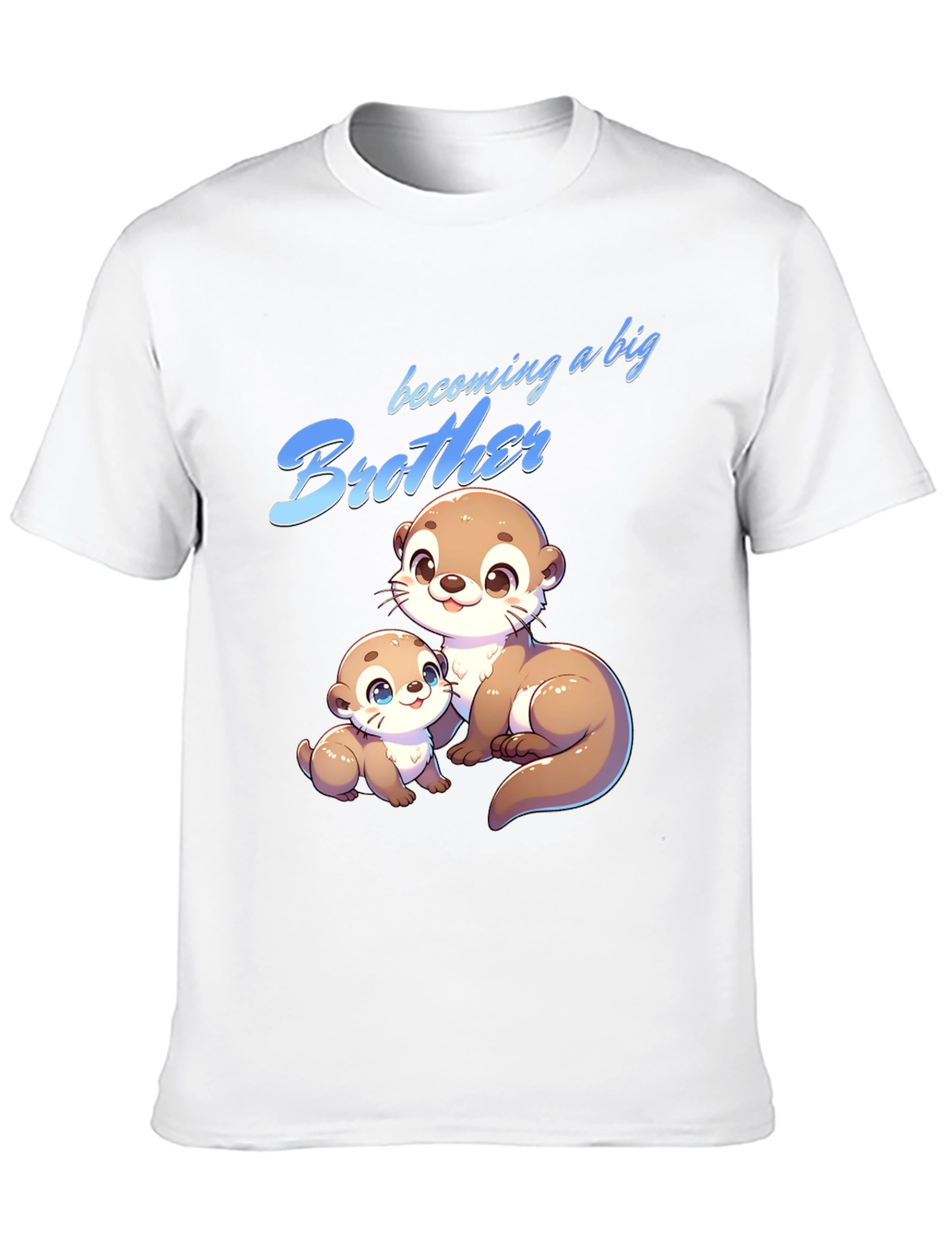 Black Becoming a Big Brother Otter T-Shirt view 10