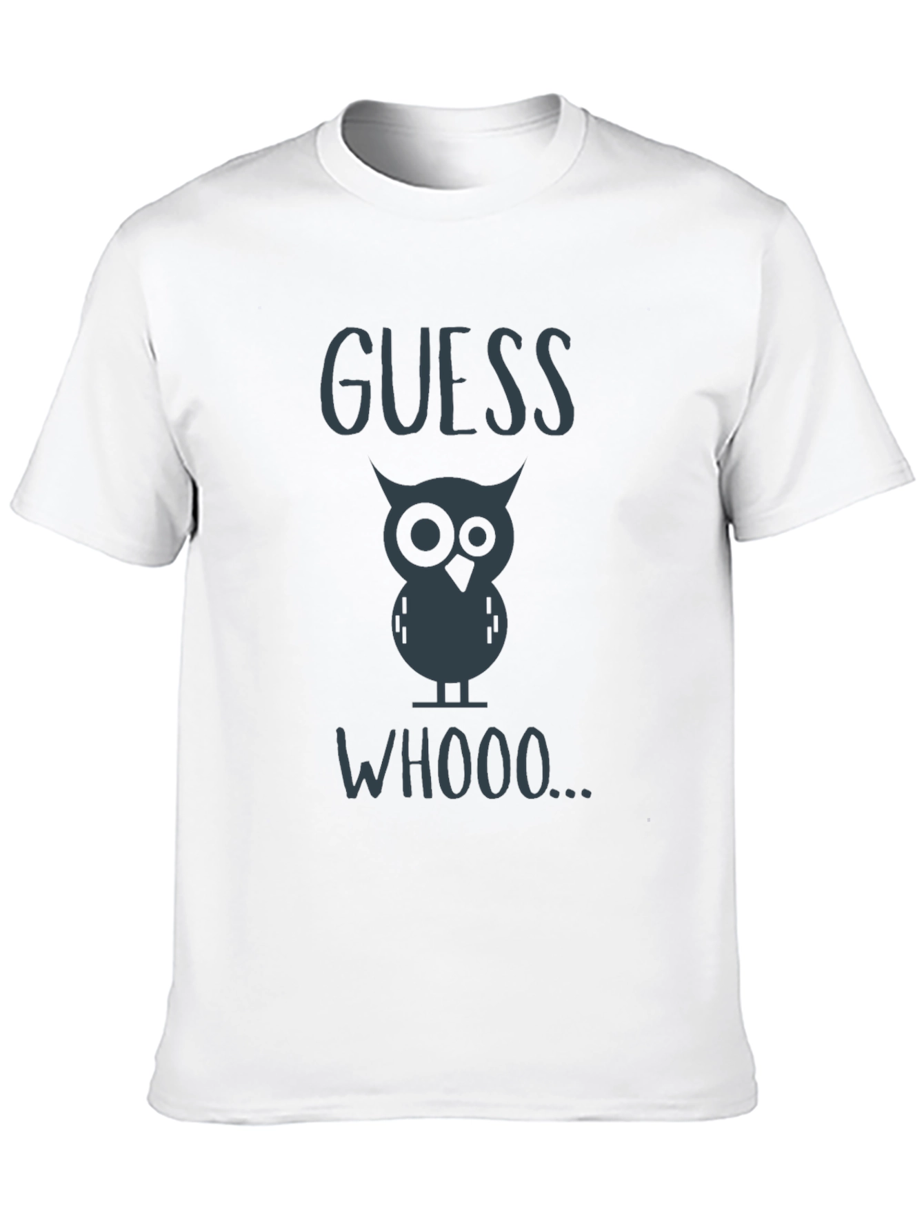 Black Guess Whooo Owl T-Shirt - Black Cotton Tee view 10
