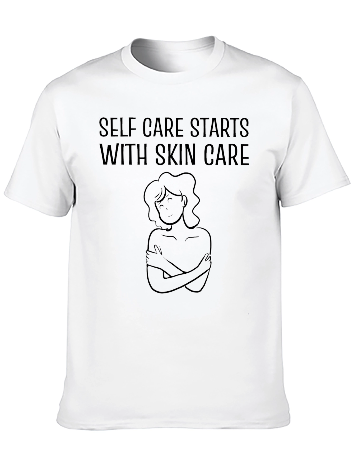 Black Self Care Starts with Skin Care T-Shirt view 10