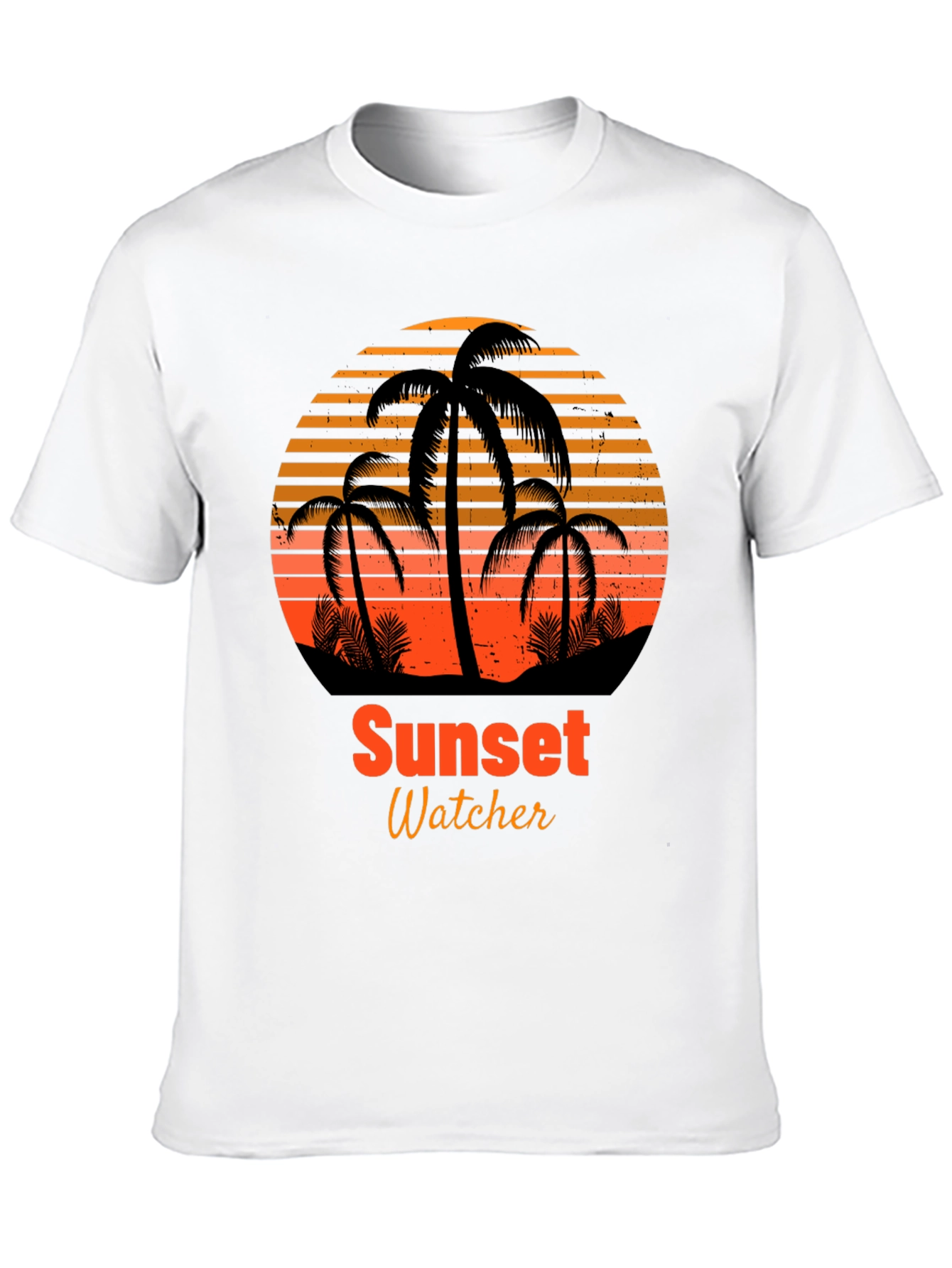 Black Sunset Watcher Graphic Tee view 10