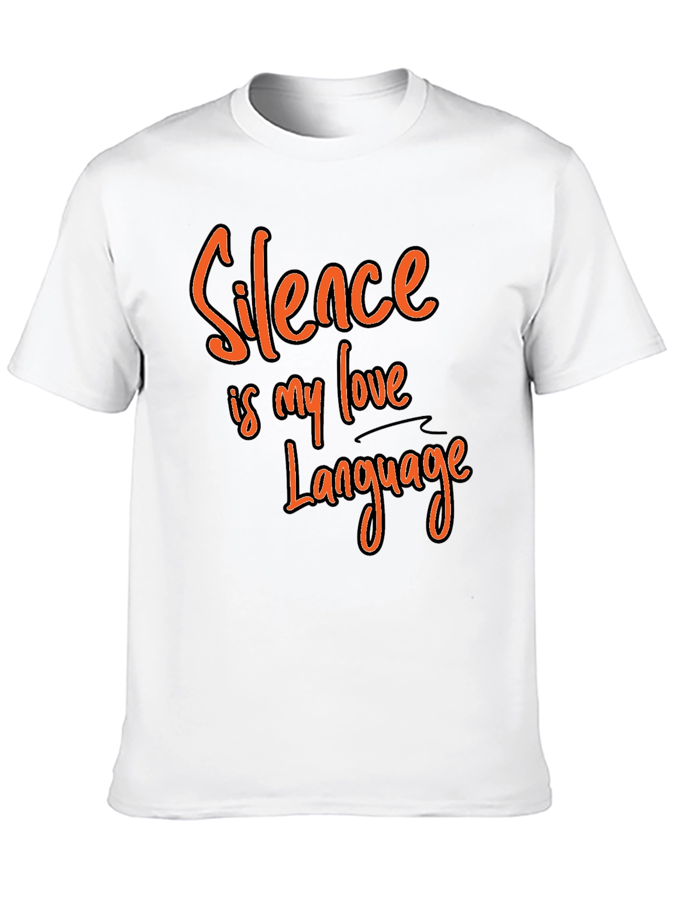 Black Silence is My Love Language Graphic Tee view 10
