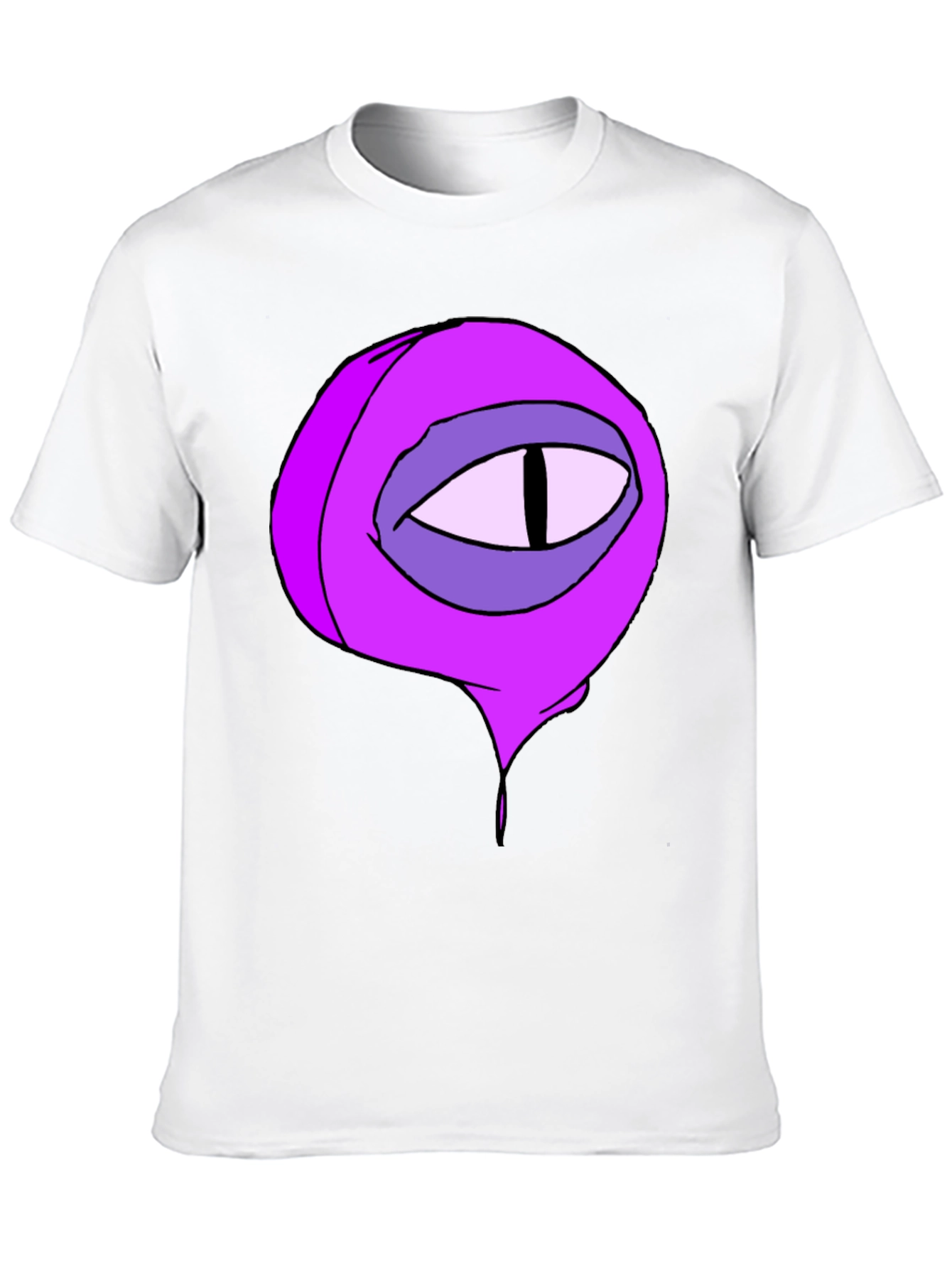 Black Black Tee with Cartoon Eye Graphic view 10
