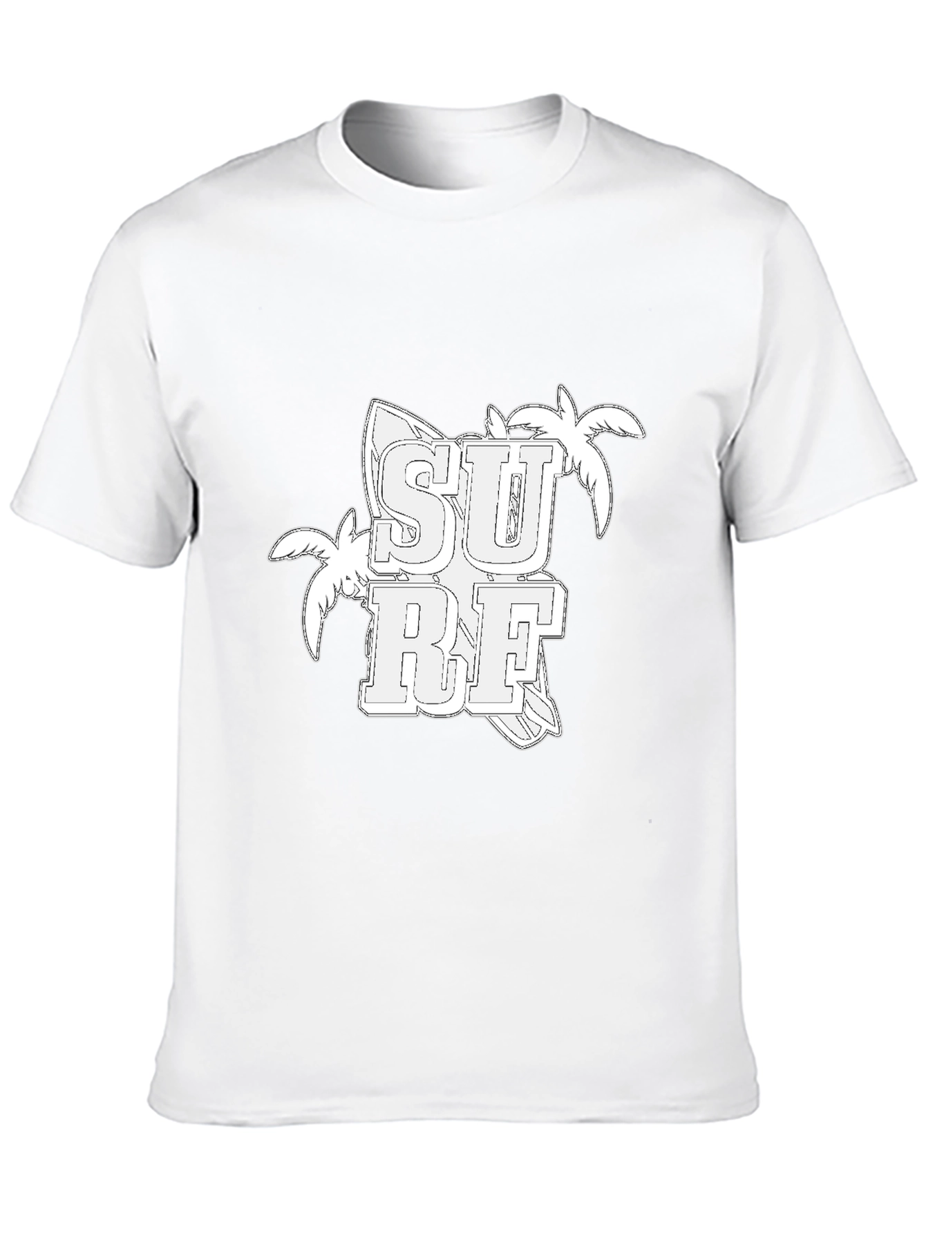 Black Surf Graphic Tee - Black Cotton T-Shirt view 10