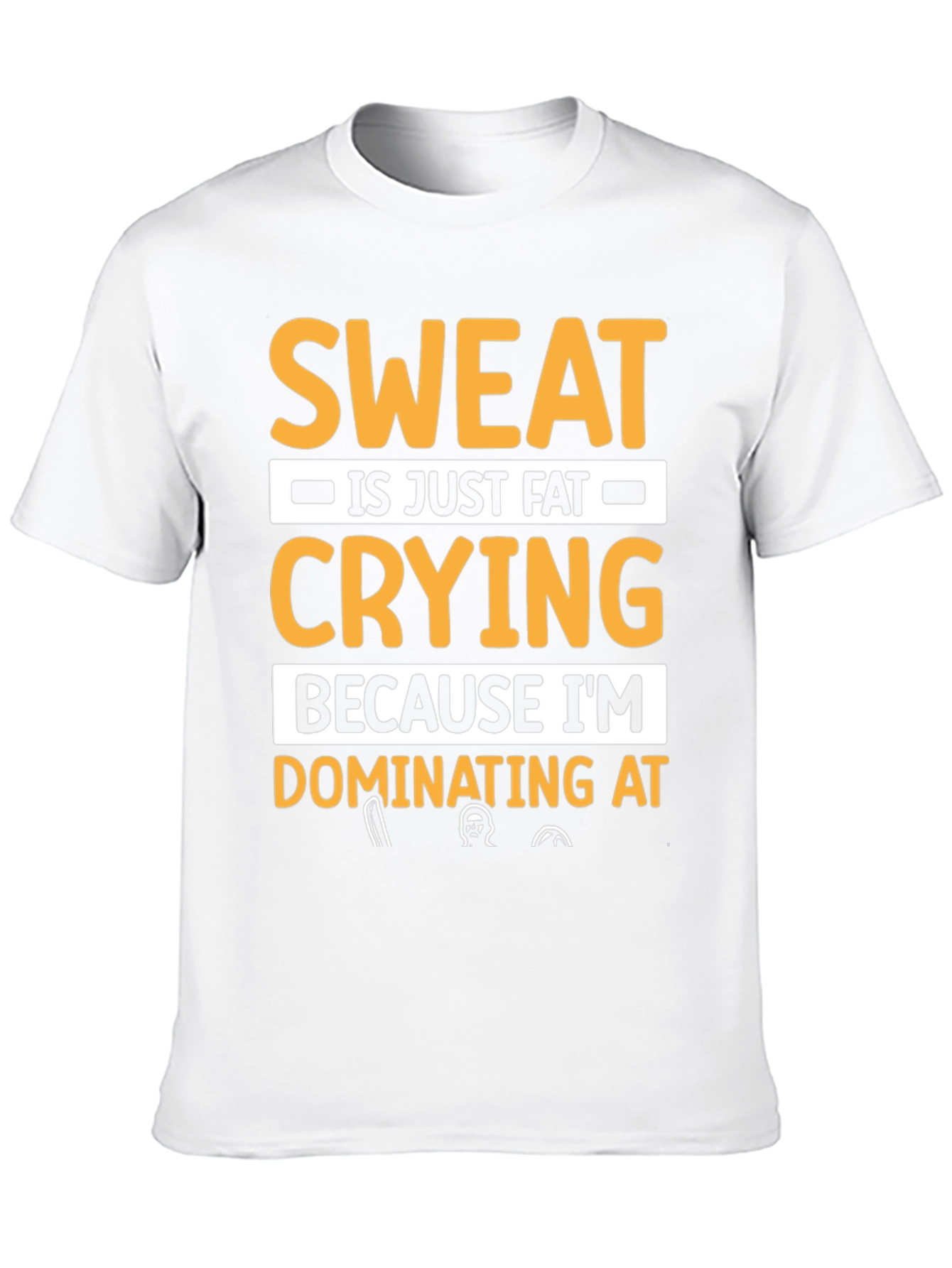 Black Sweat is Fat Crying T-Shirt - Workout Motivation Tee view 10