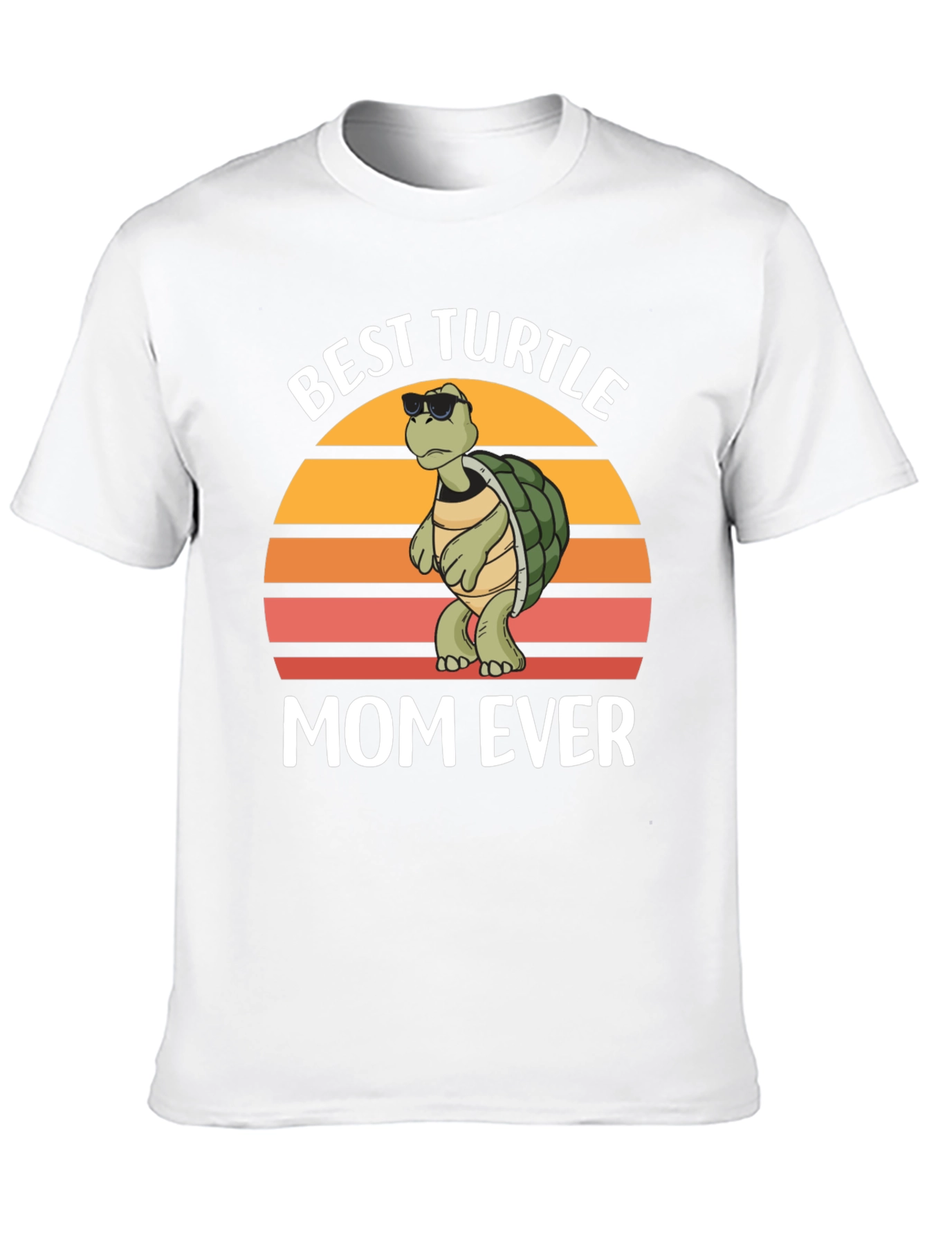 Black Best Turtle Mom Ever T-Shirt view 10