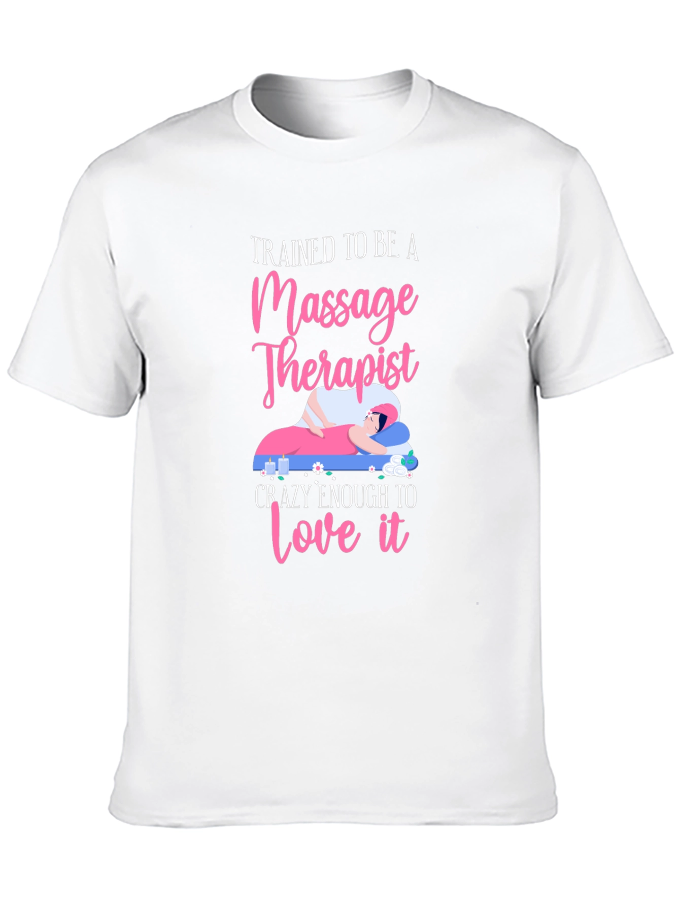 Black Massage Therapist T-Shirt - Trained to Love It view 10