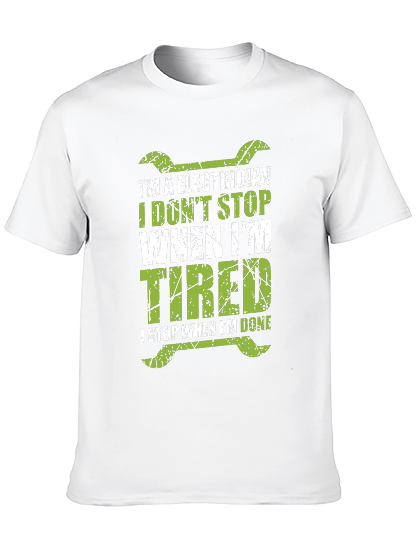 Black Electrician T-Shirt - I Don't Stop When I'm Tired view 10