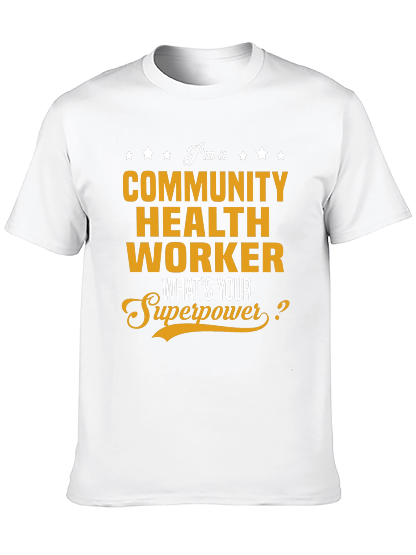 Black Community Health Worker Superpower T-Shirt view 10