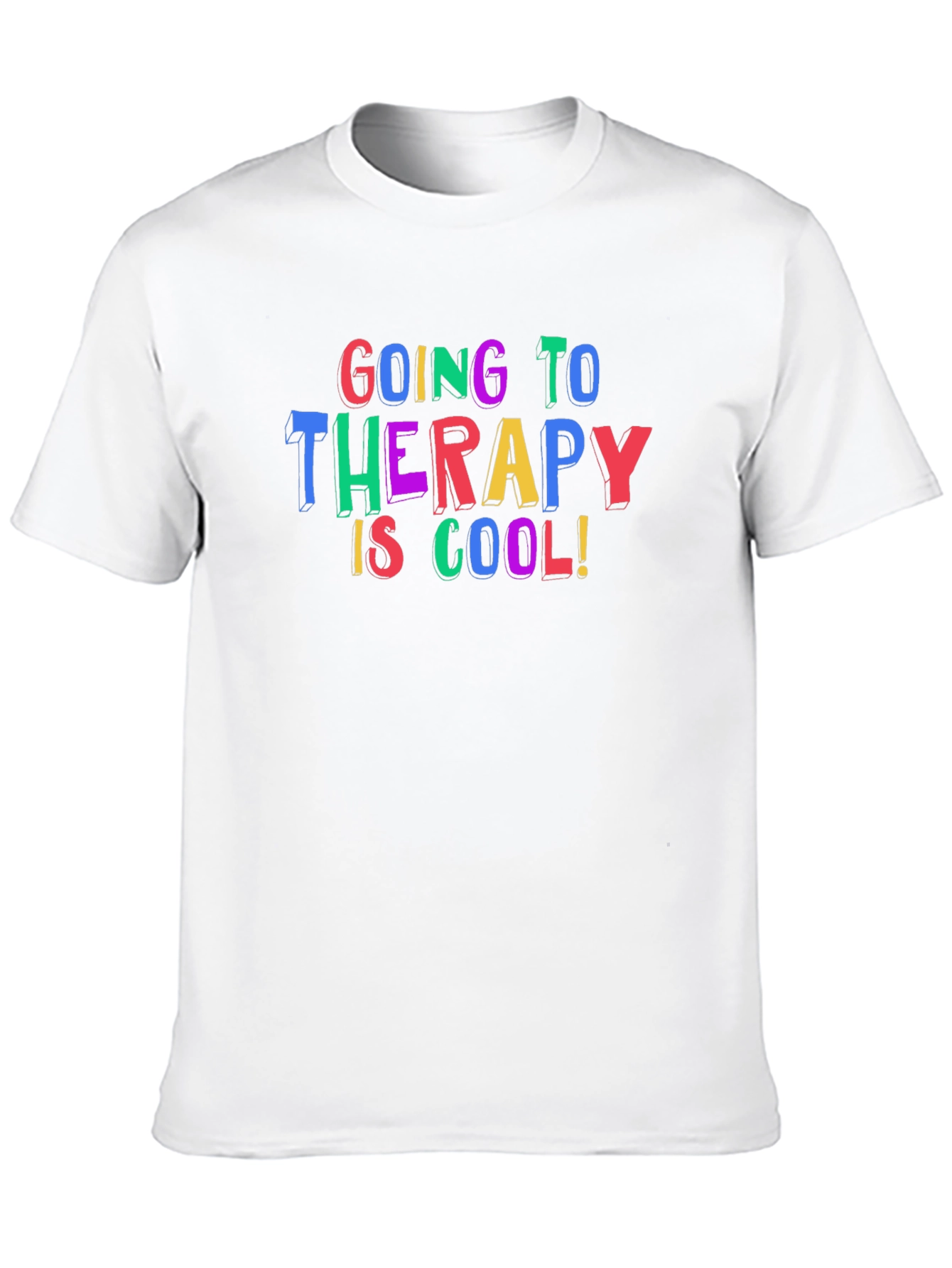 Black Therapy is Cool Graphic T-Shirt view 10