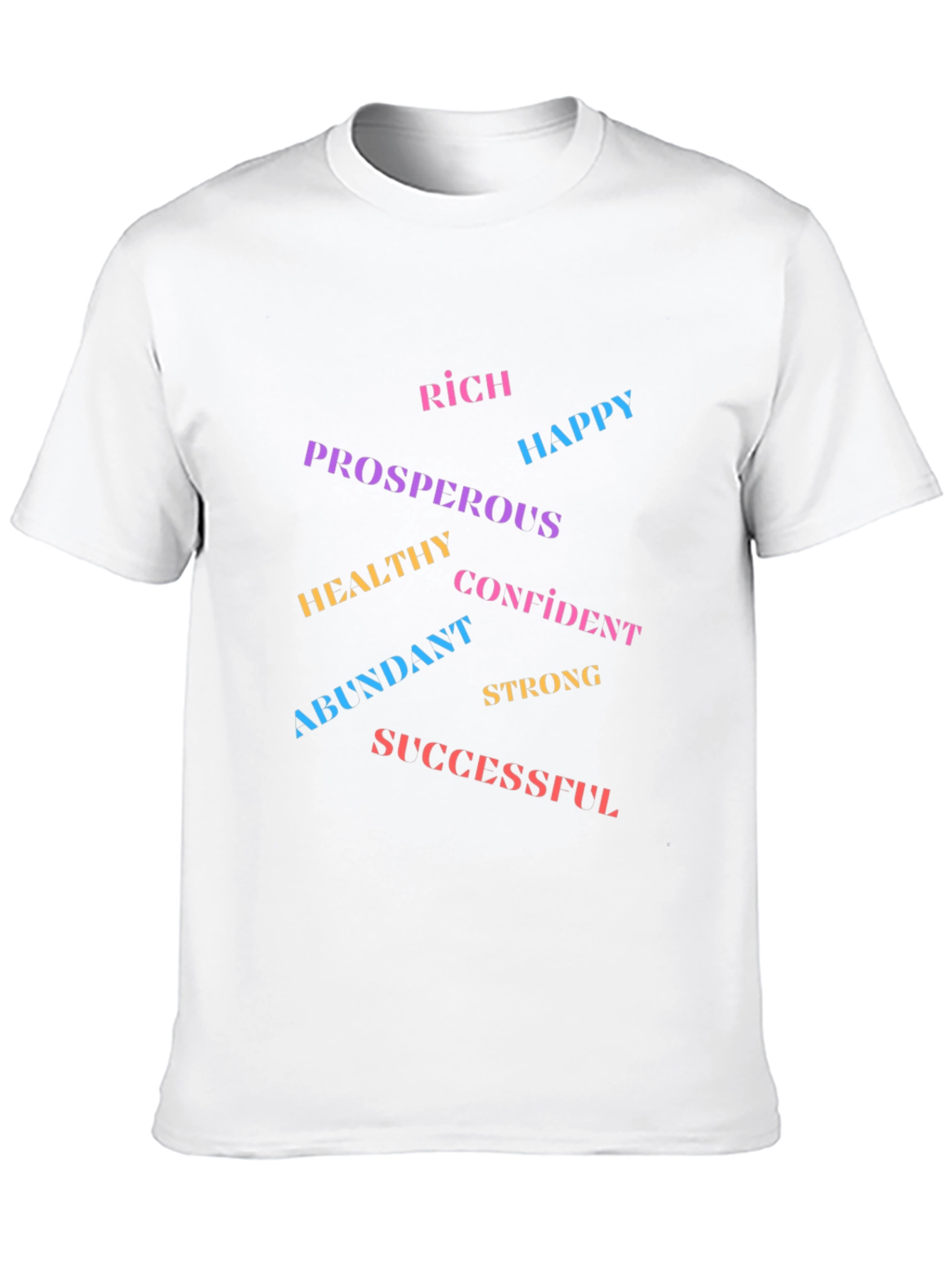 Black Motivational Word Art T-Shirt view 10
