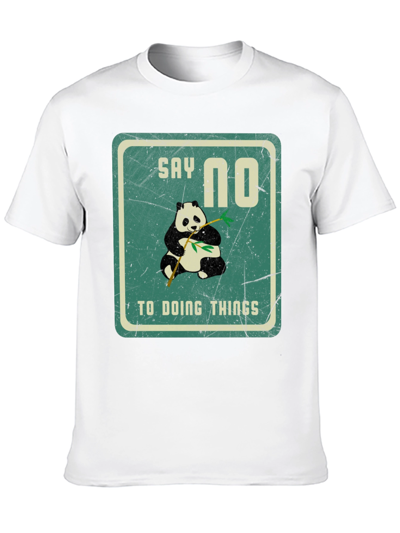 Black Say No To Doing Things T-Shirt view 10