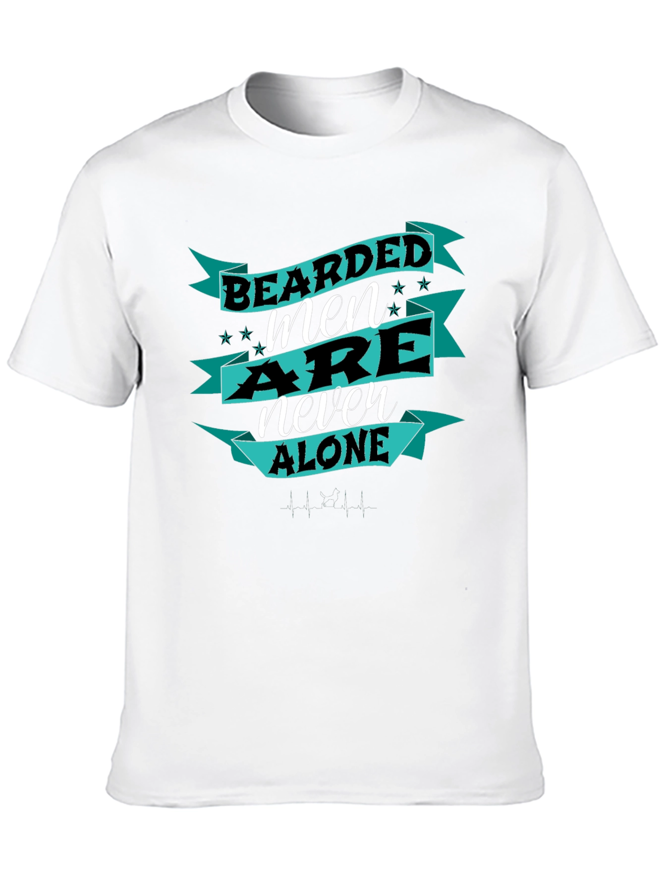 Black Bearded Men Are Never Alone T-Shirt view 10