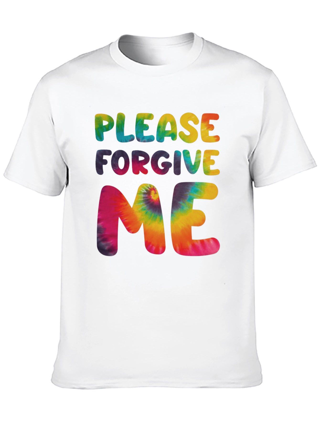 Black Please Forgive Me Tie Dye Graphic T-Shirt view 10