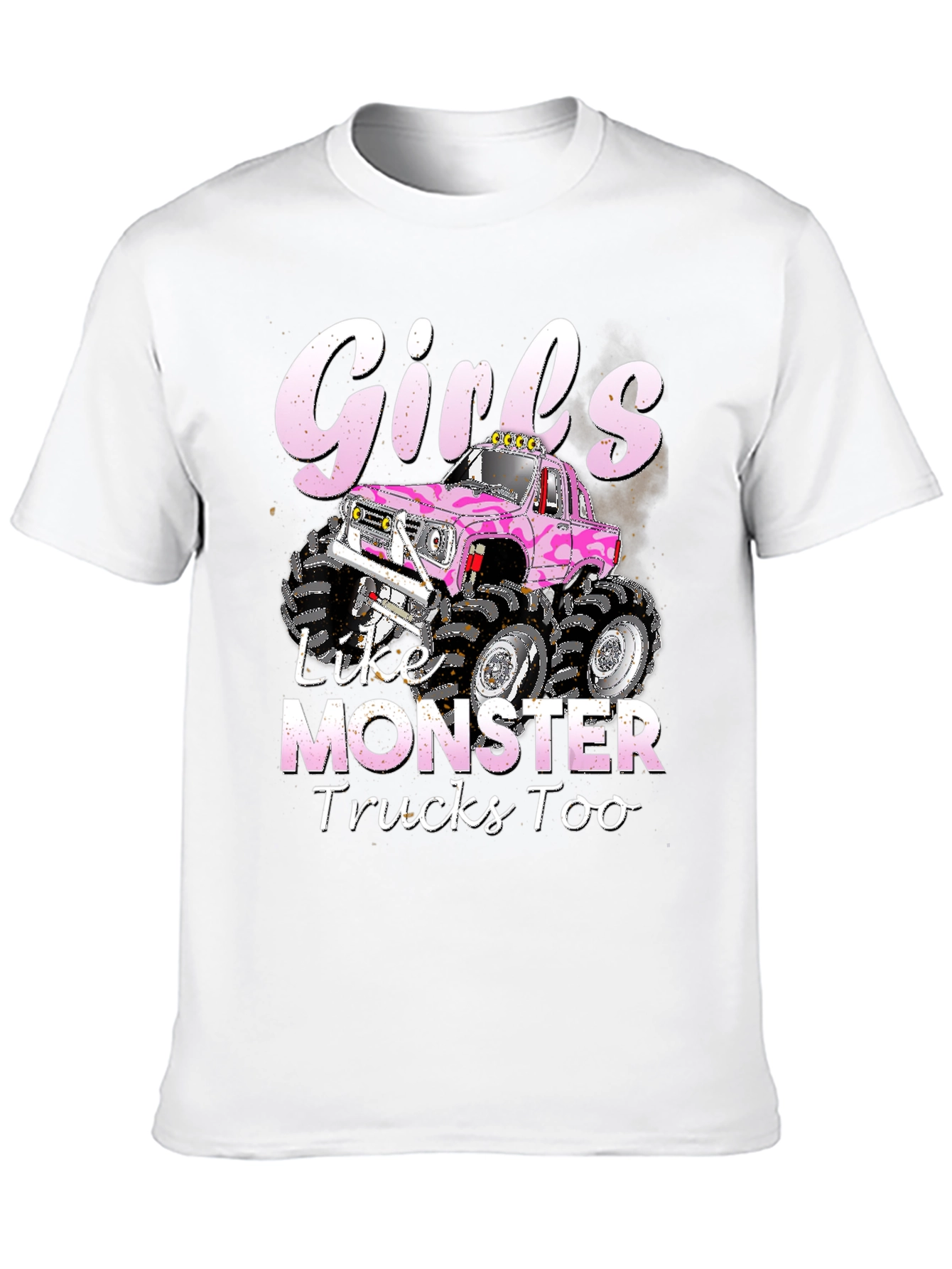 Black Girls Like Monster Trucks Too T-Shirt view 10