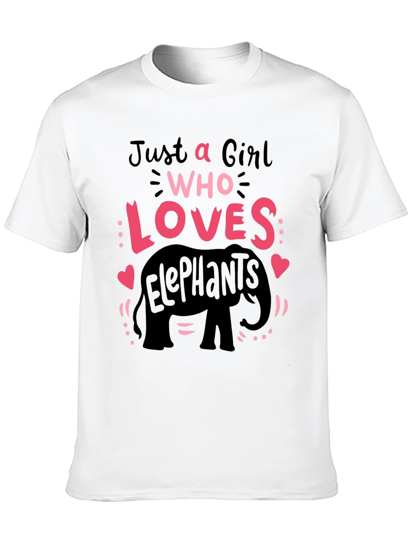 Black Girl Who Loves Elephants T-Shirt Cute Animal Tee view 10