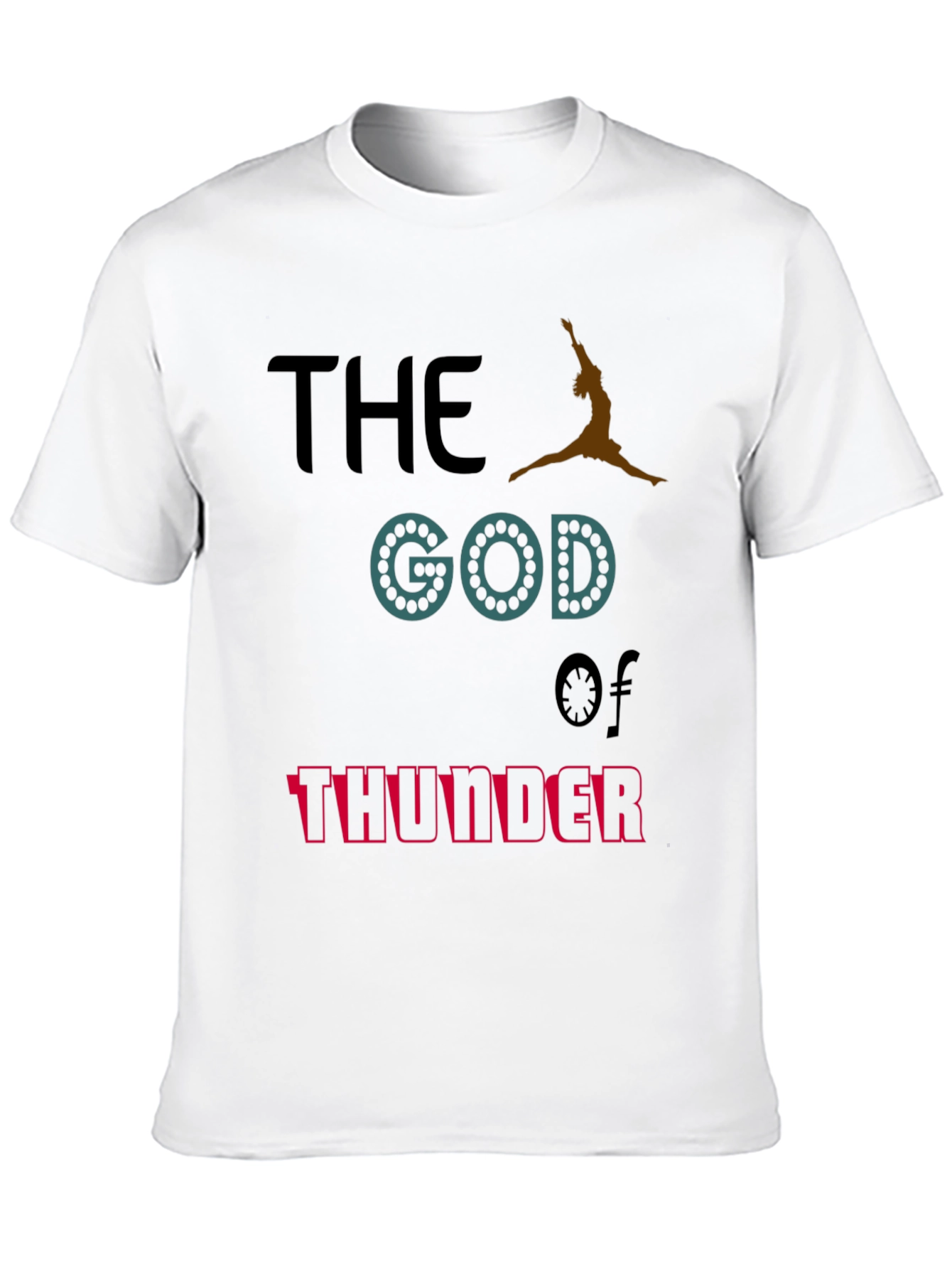 Black God of Thunder Graphic Tee view 10