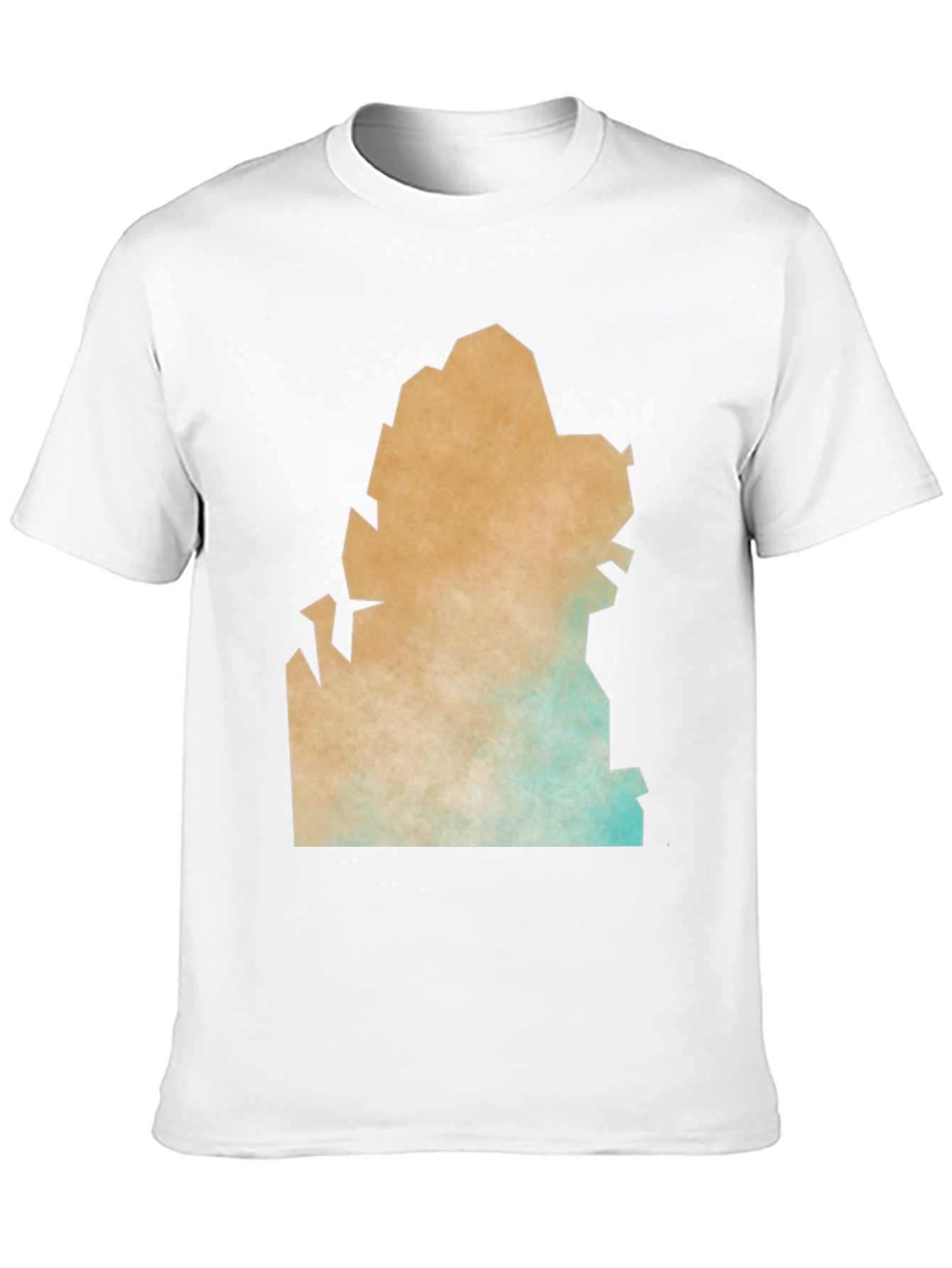 Black Abstract Graphic Print Black Crew Neck T-Shirt view 10