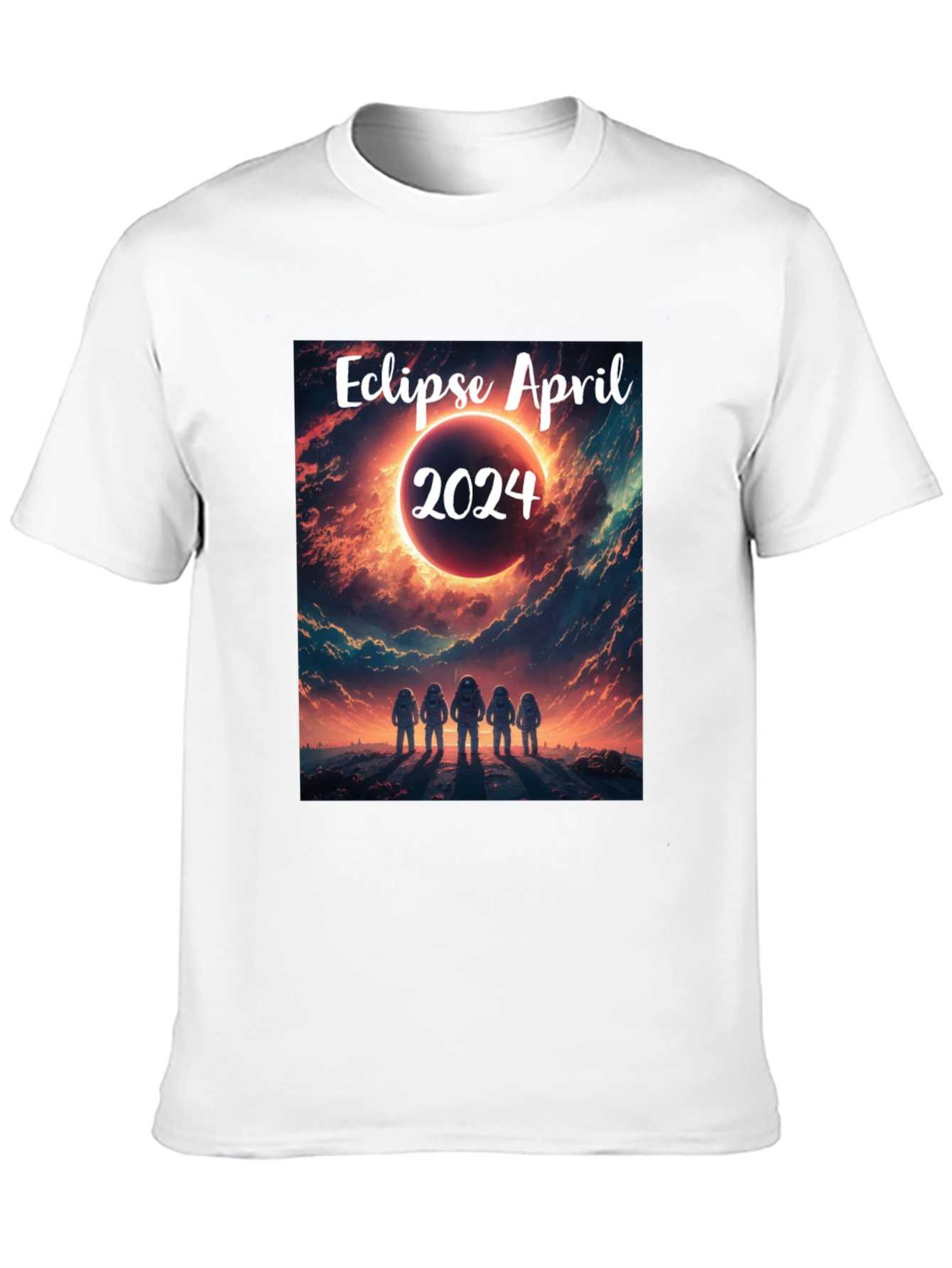 Black Eclipse April 2024 T-Shirt - Space Astronauts view 10