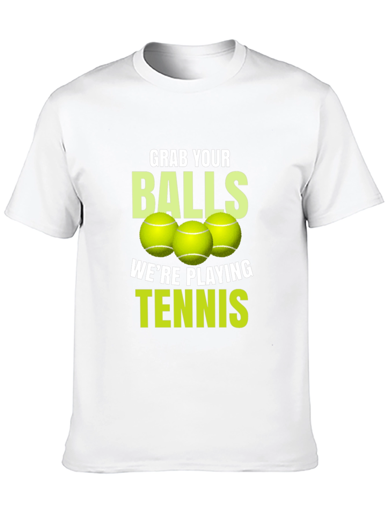 Black Grab Your Balls Tennis T-Shirt view 10