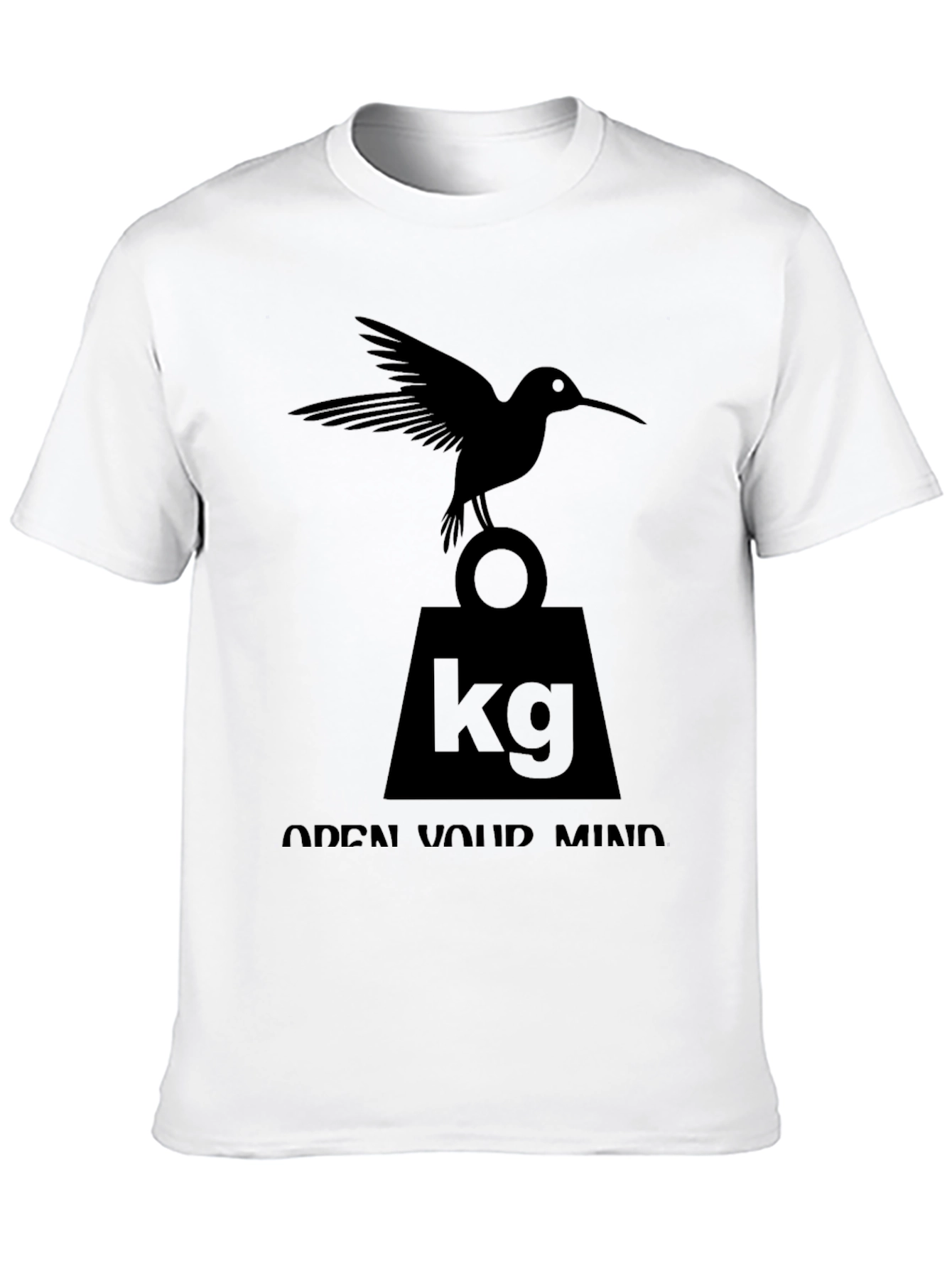 Black Hummingbird 'Open Mind' Graphic T-Shirt view 10