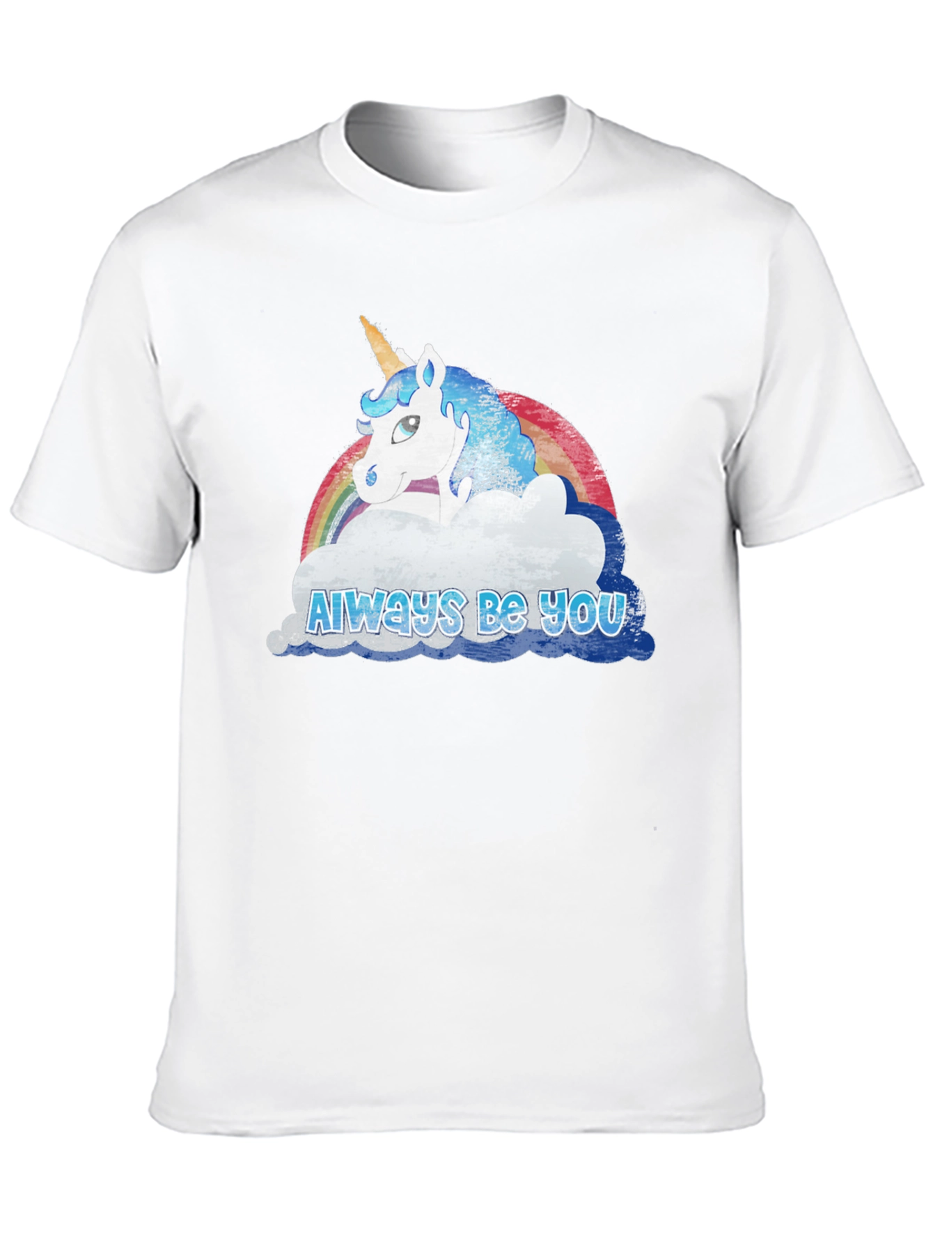 Black Always Be You Unicorn Rainbow T-Shirt view 10