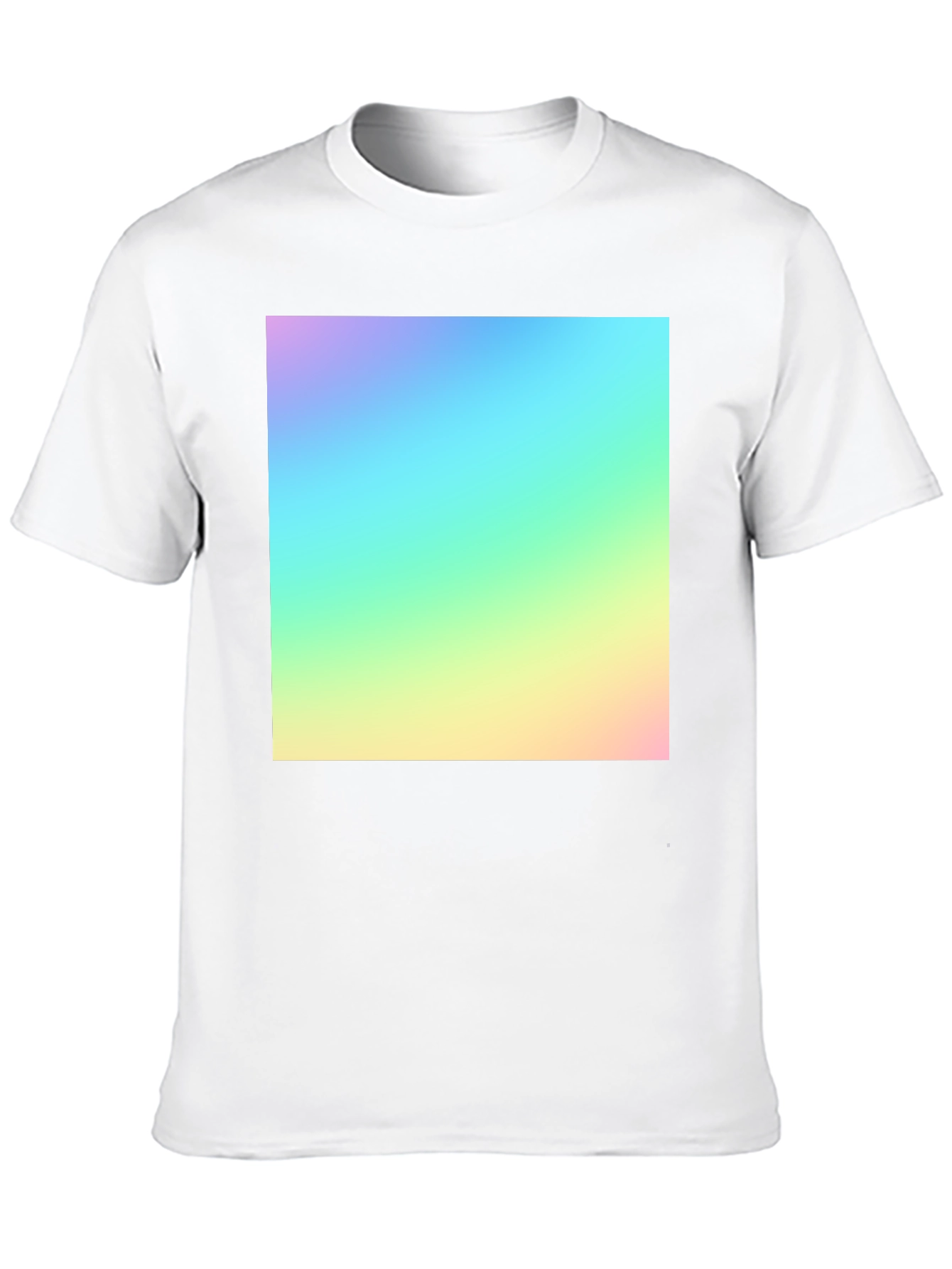 Black Vibrant Gradient Tee - Modern Men's Black T-Shirt view 10