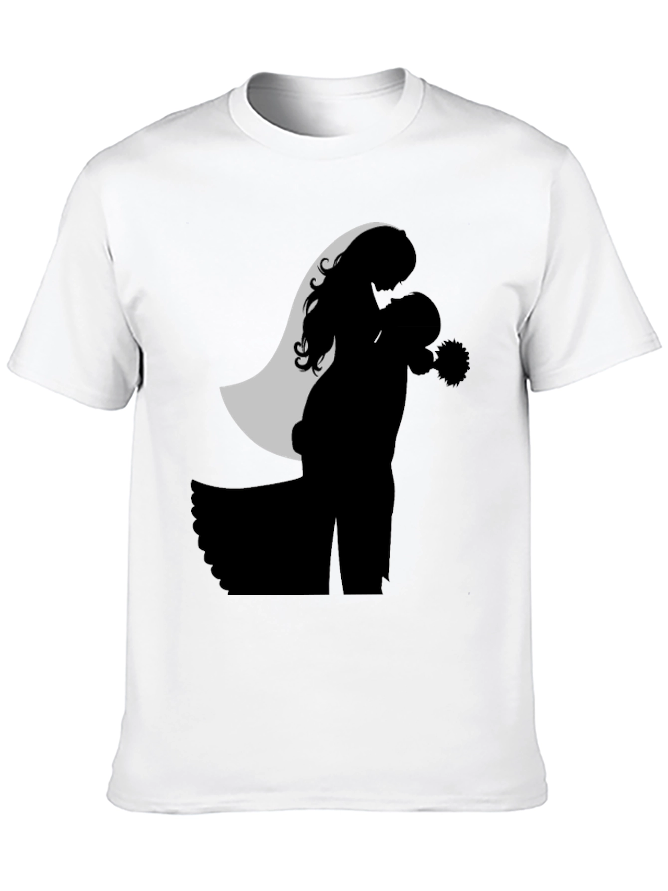 Black Bridal Silhouette Graphic Tee view 10