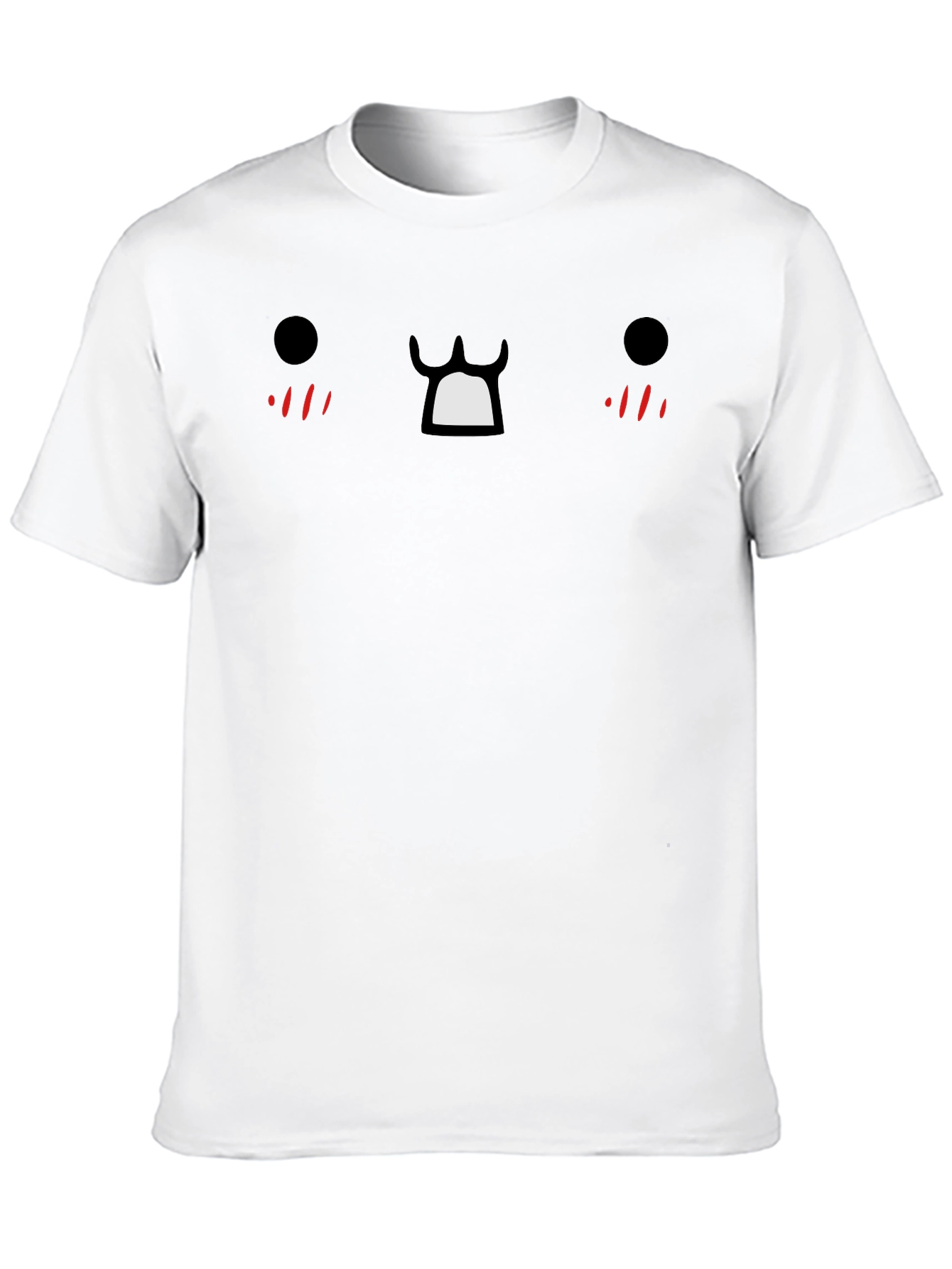 Black Funny Face Graphic Black T-Shirt view 10