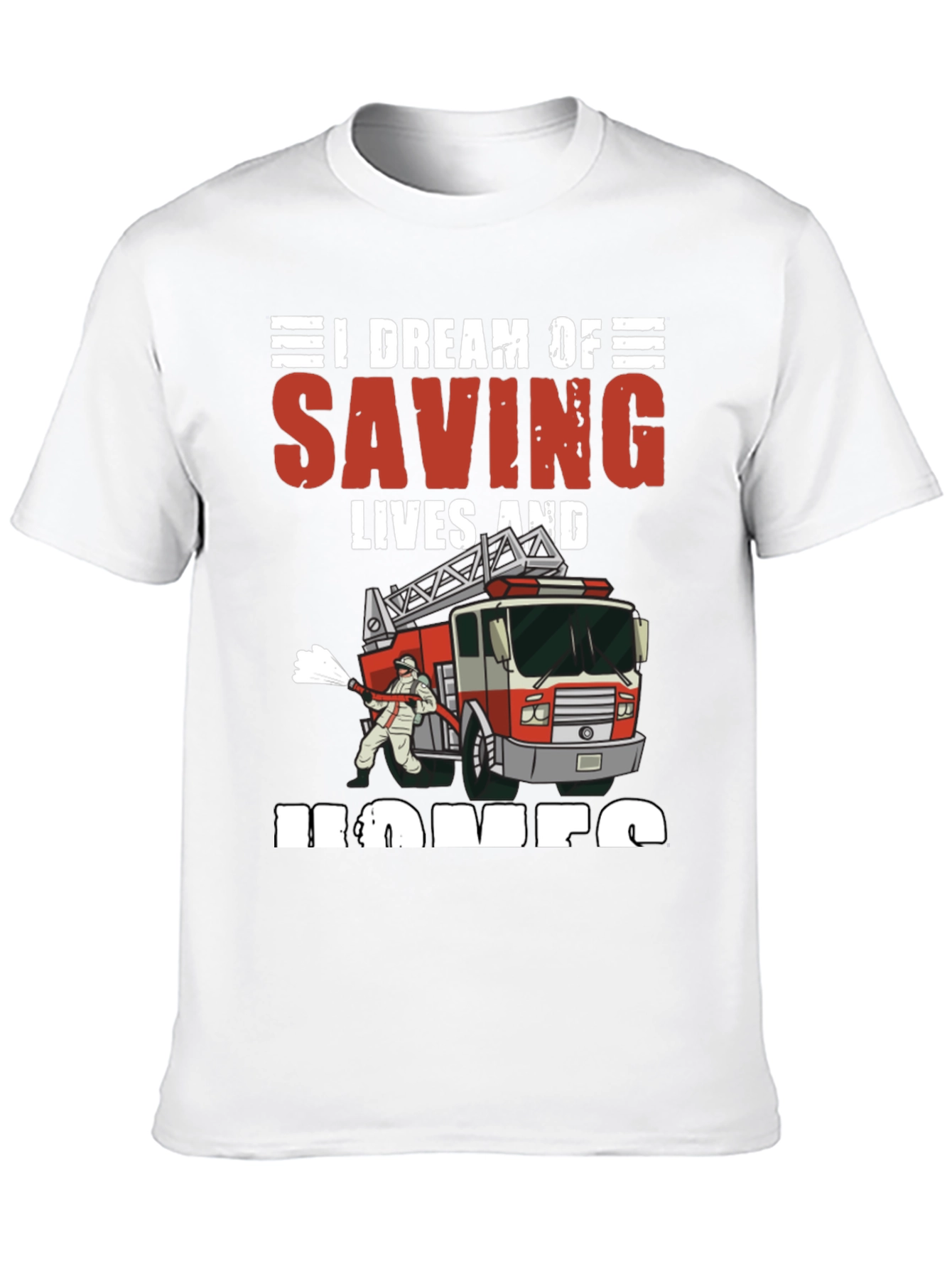 Black Firefighter Dream T-Shirt view 10