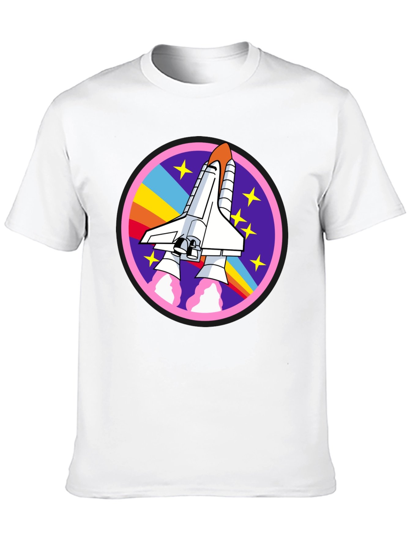 Black Retro Space Shuttle T-Shirt - Blast Off in Style! view 10