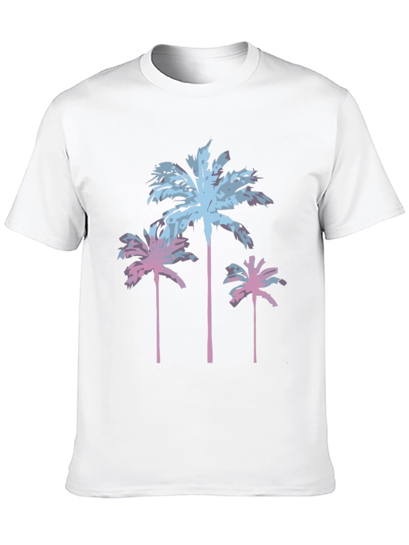 Black Tropical Palm Tree Graphic Tee - Black view 10