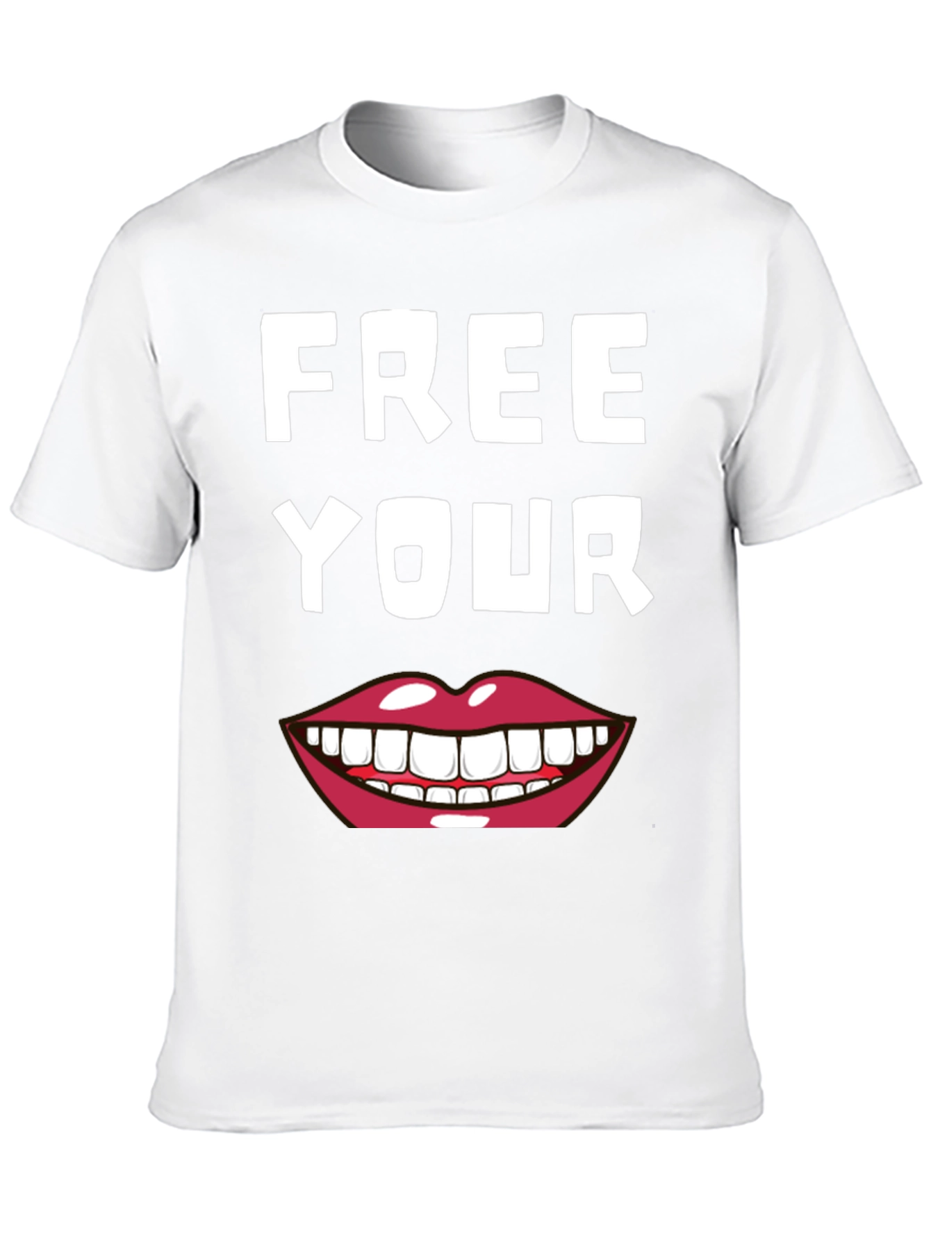 Black Free Your Smile Graphic Tee view 10